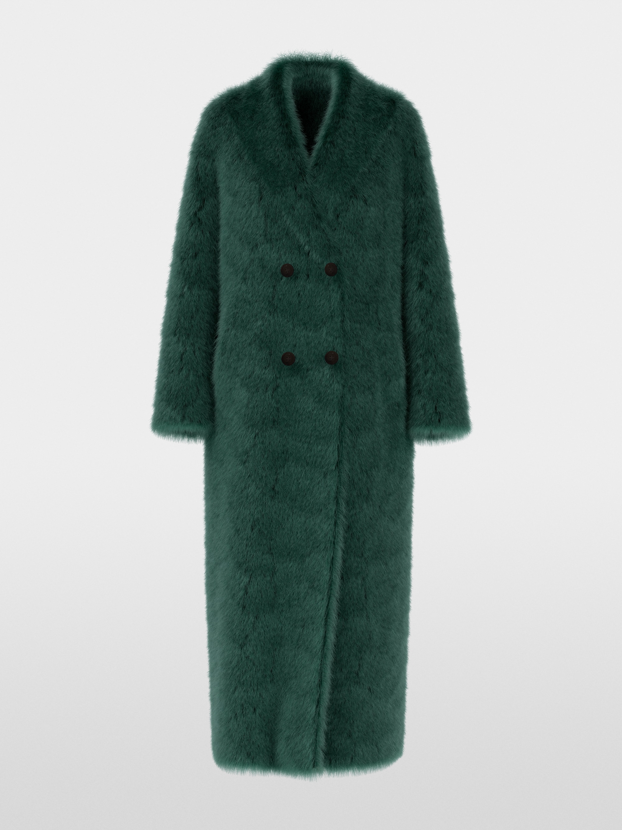 Long faux fur coat