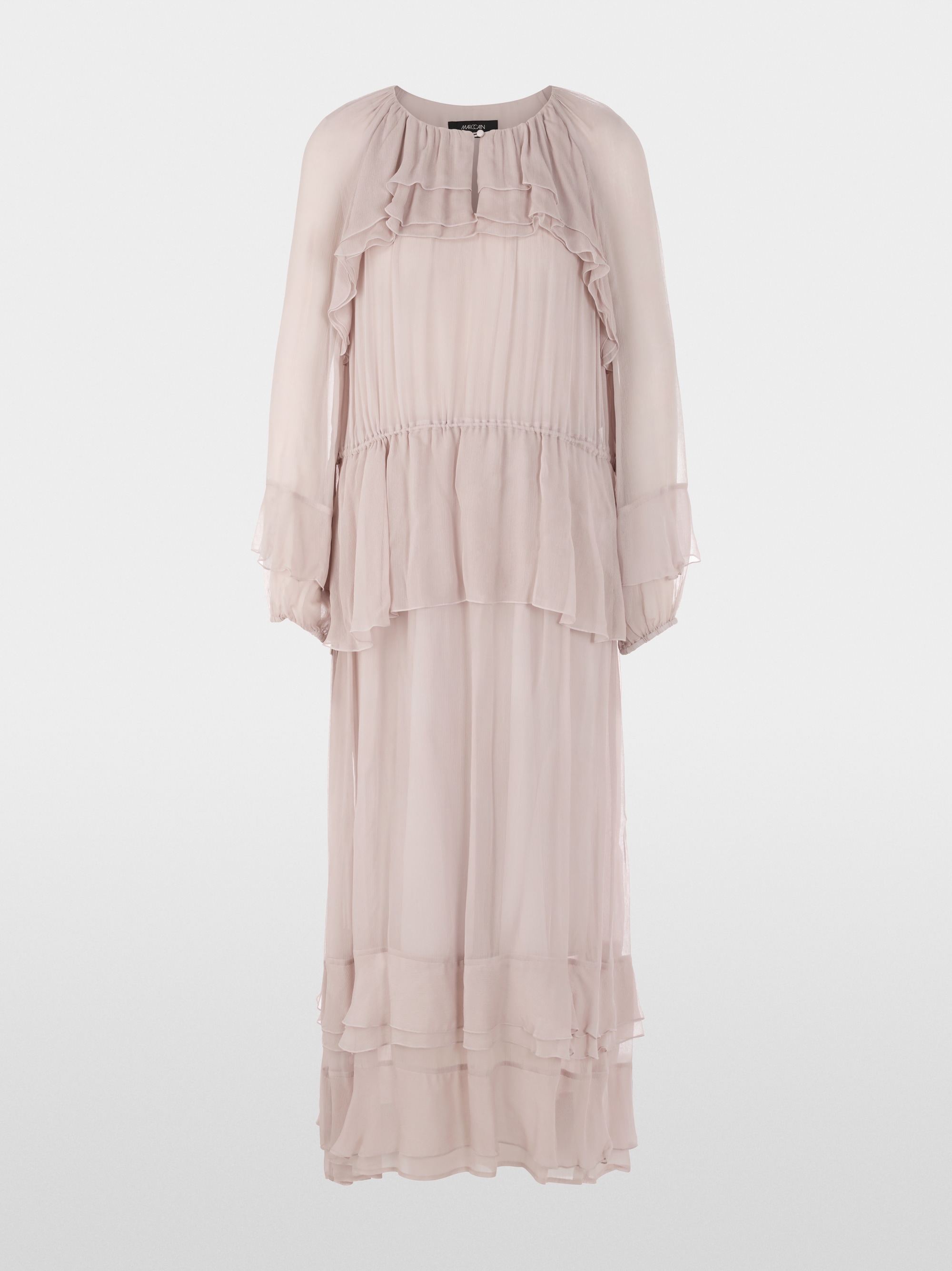 Robe longue à volants