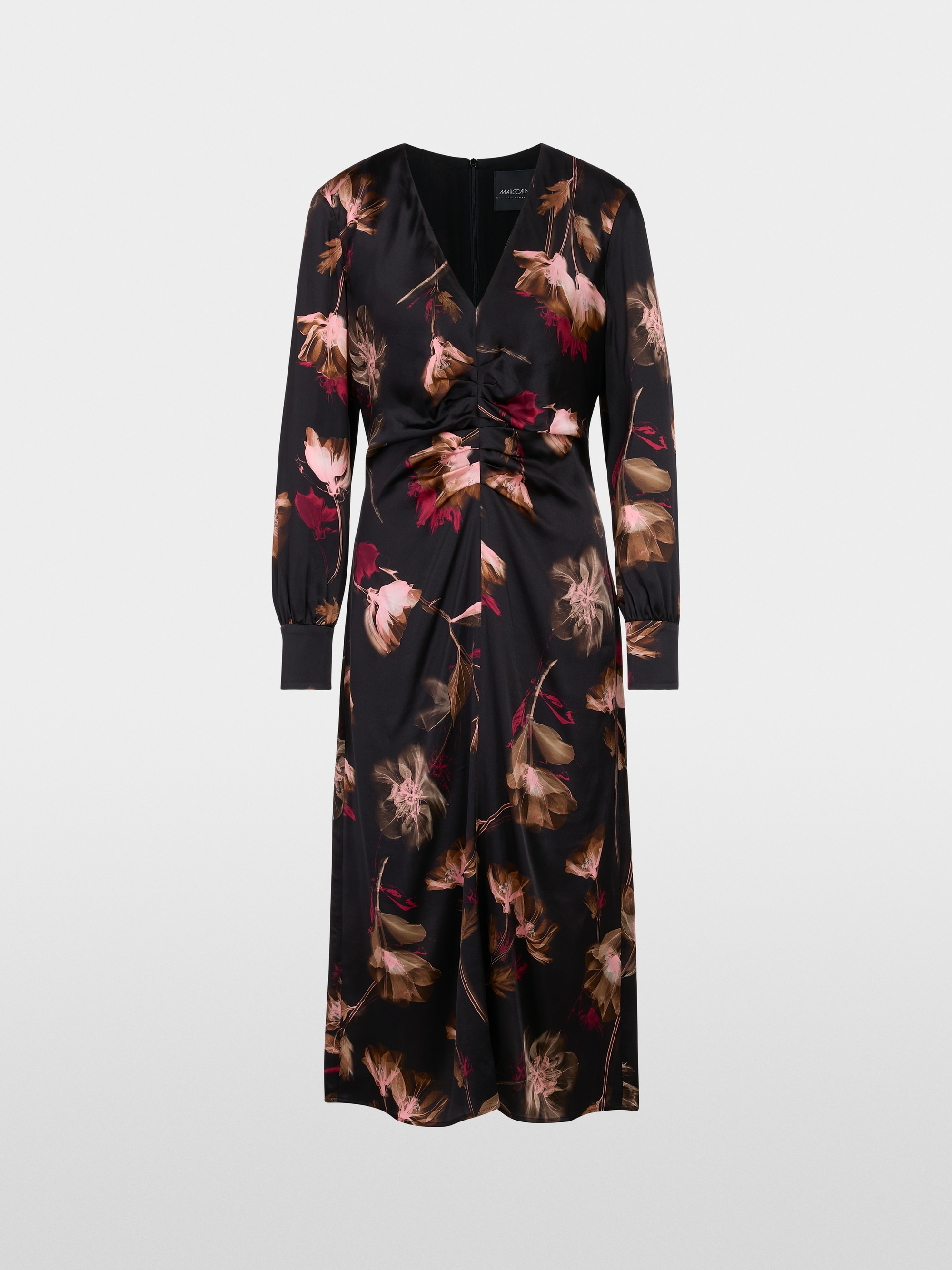 Seidenkleid mit floralem Print