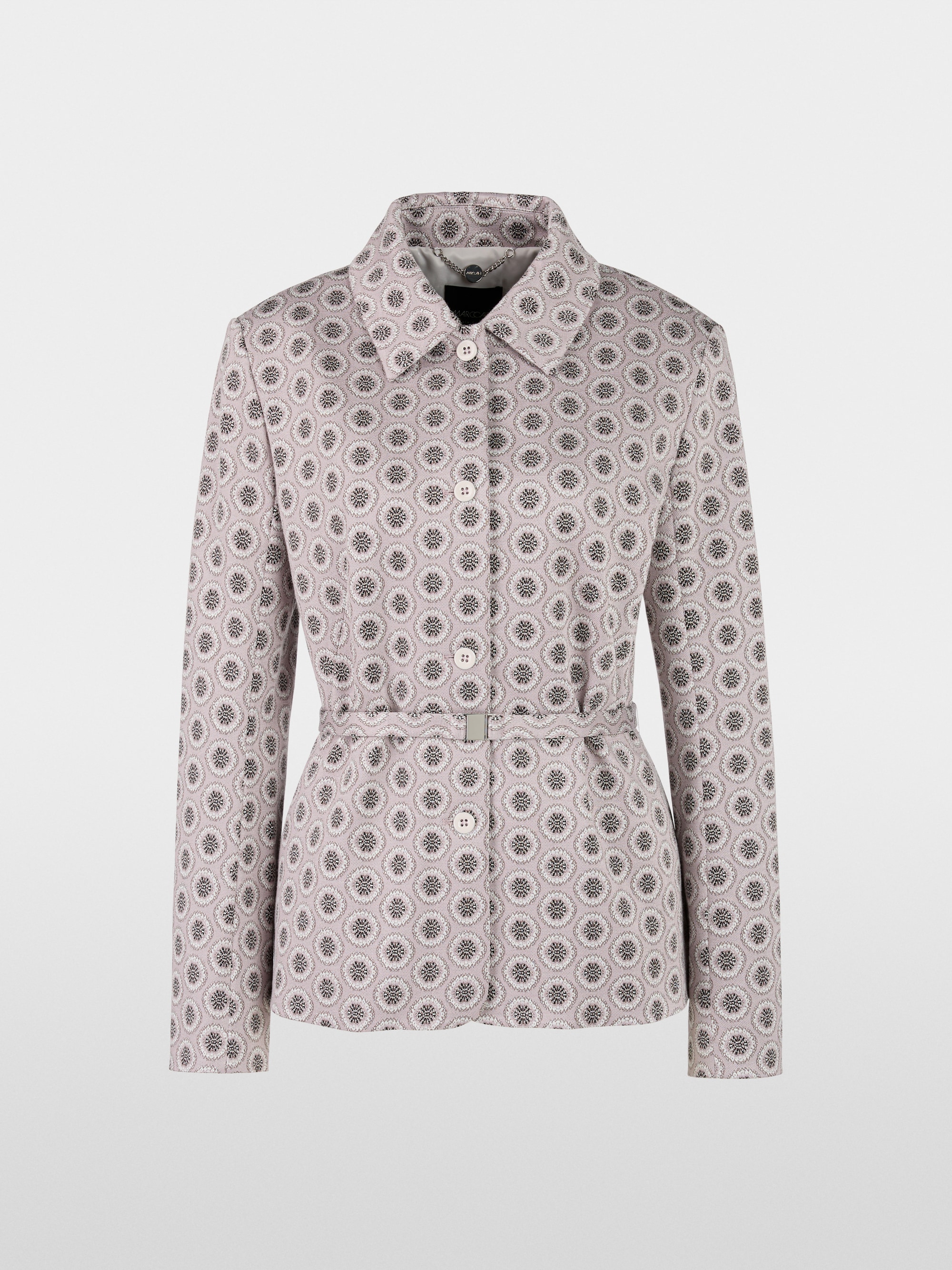 Kastenjacke mit Taillengürtel