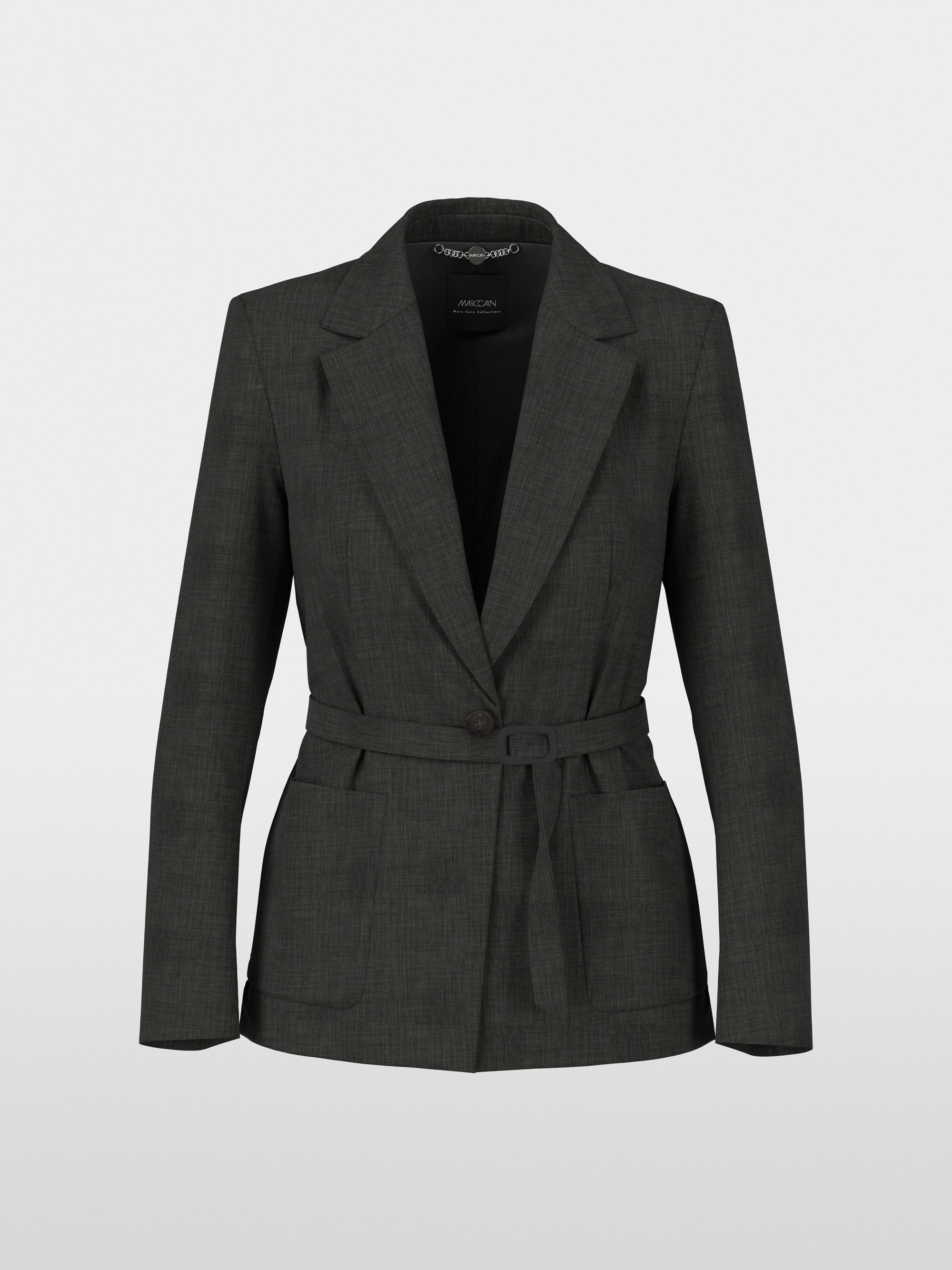 Blazer with tie belt