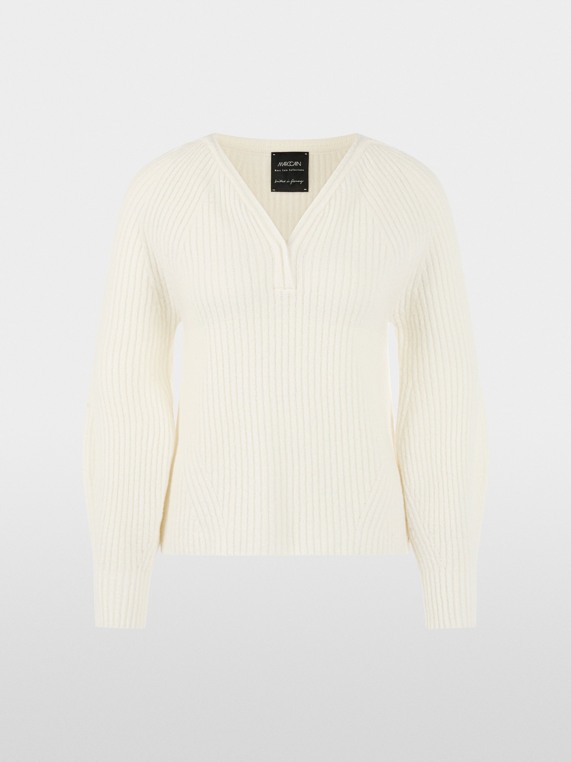 Trui met ribstructuur Knitted in Germany