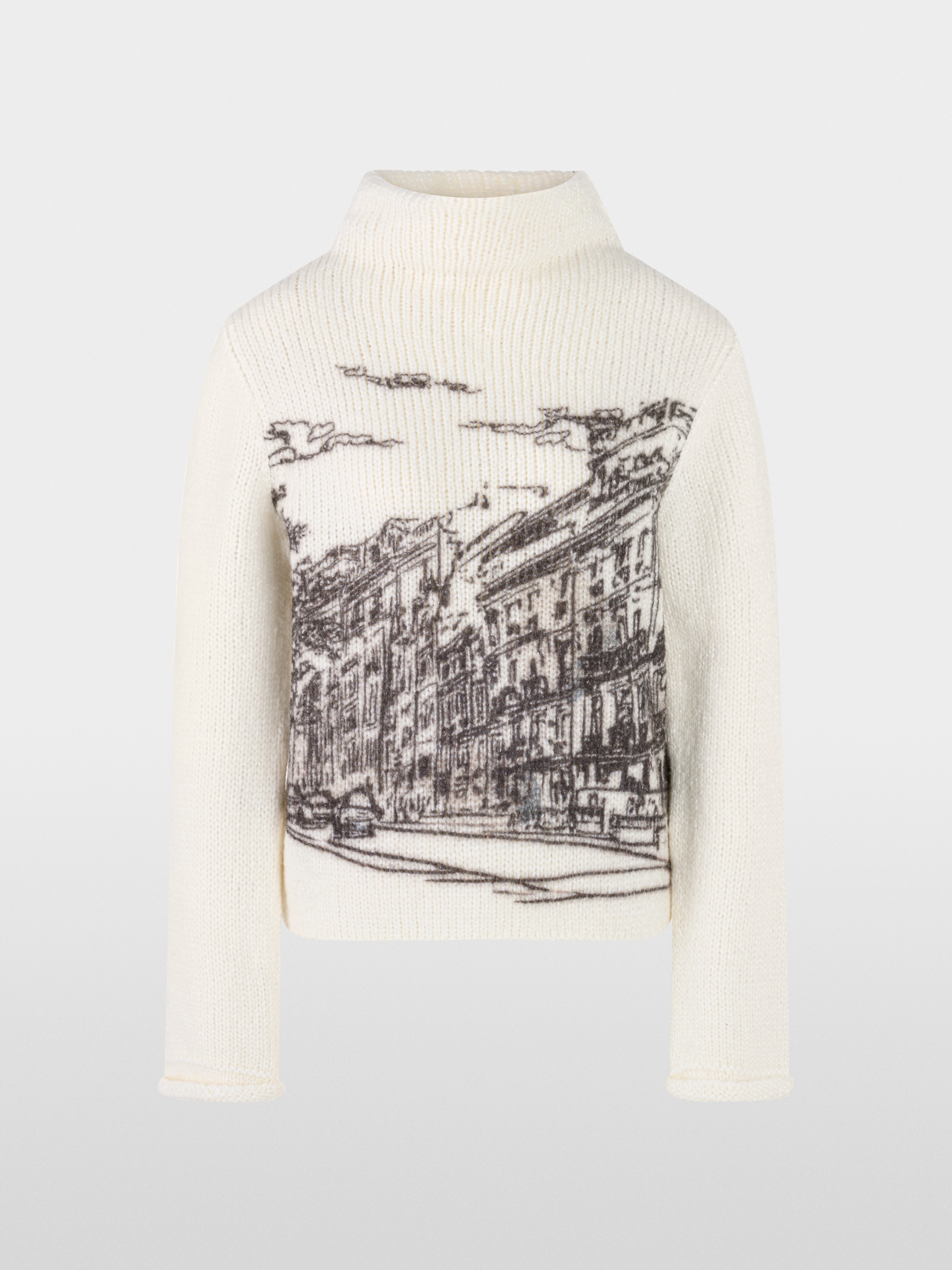 Knitted in Germany jumper with motif