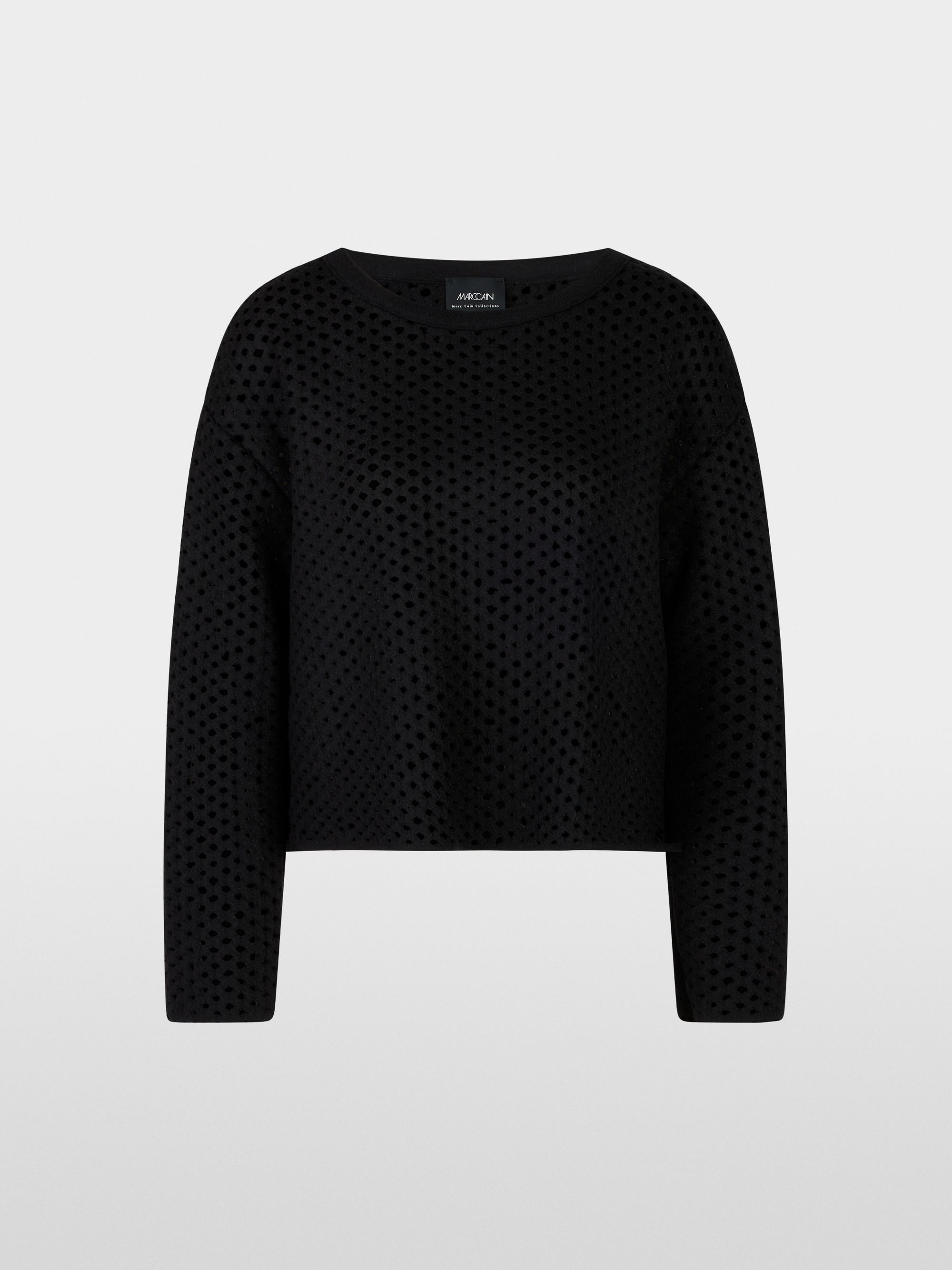 Pull en maille ajourée tricoté en Allemagne