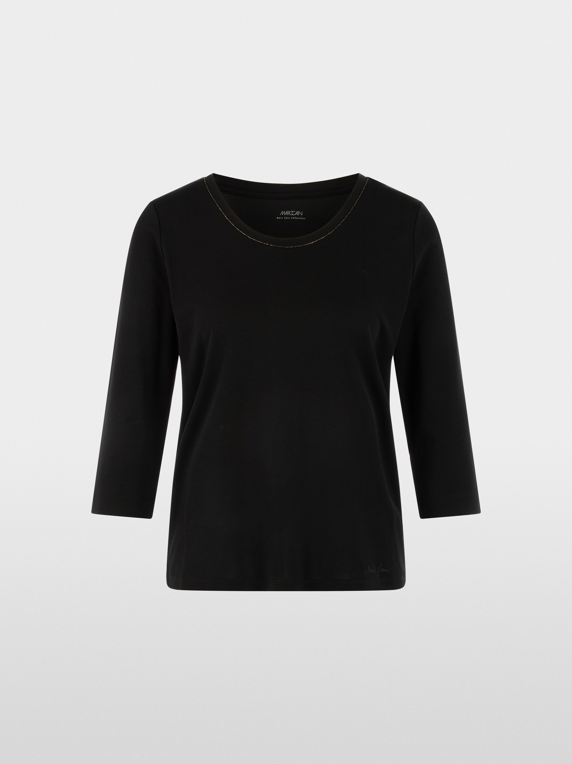 T-shirt with chain trim