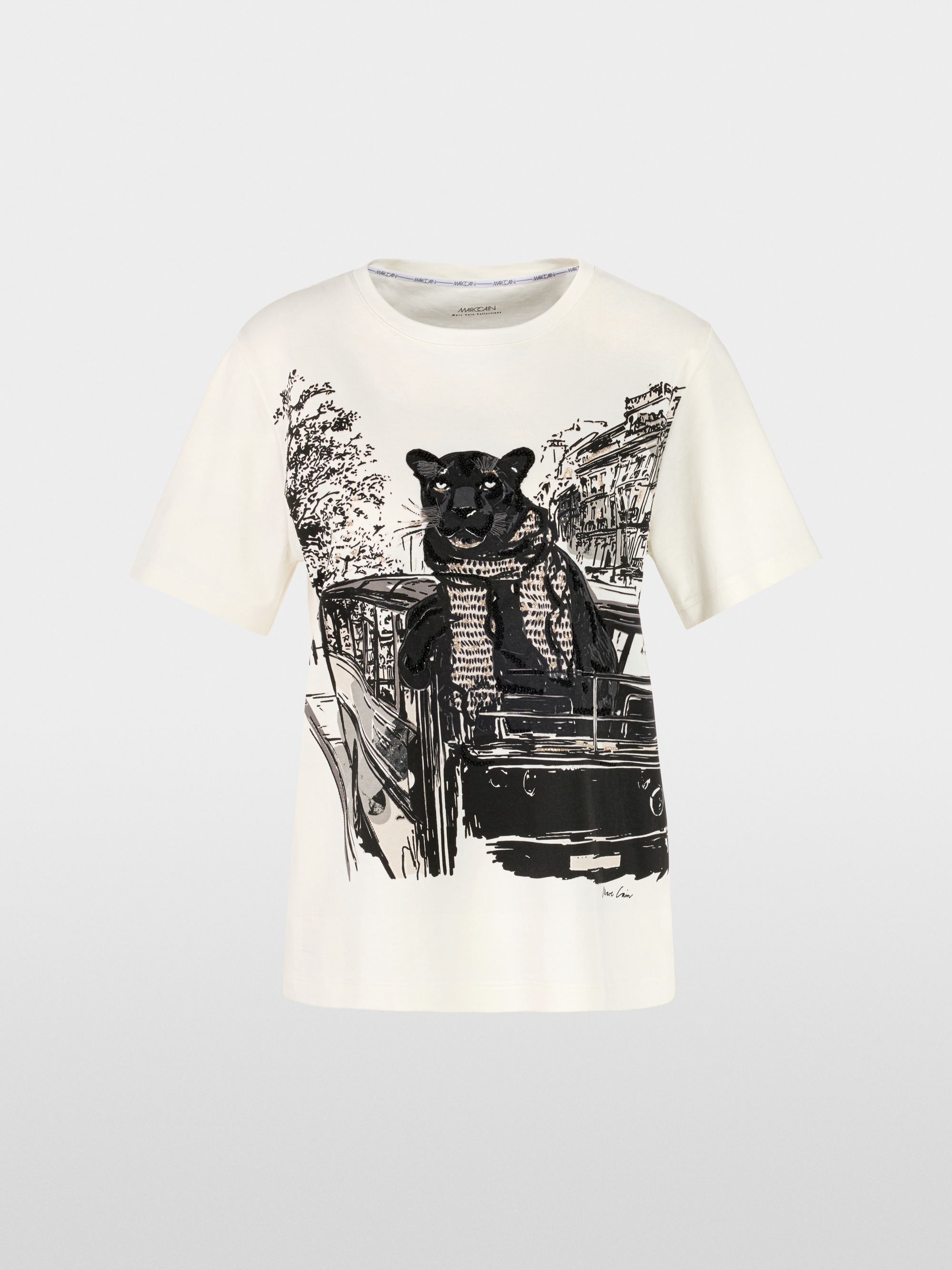 T-shirt avec imprimé panthère