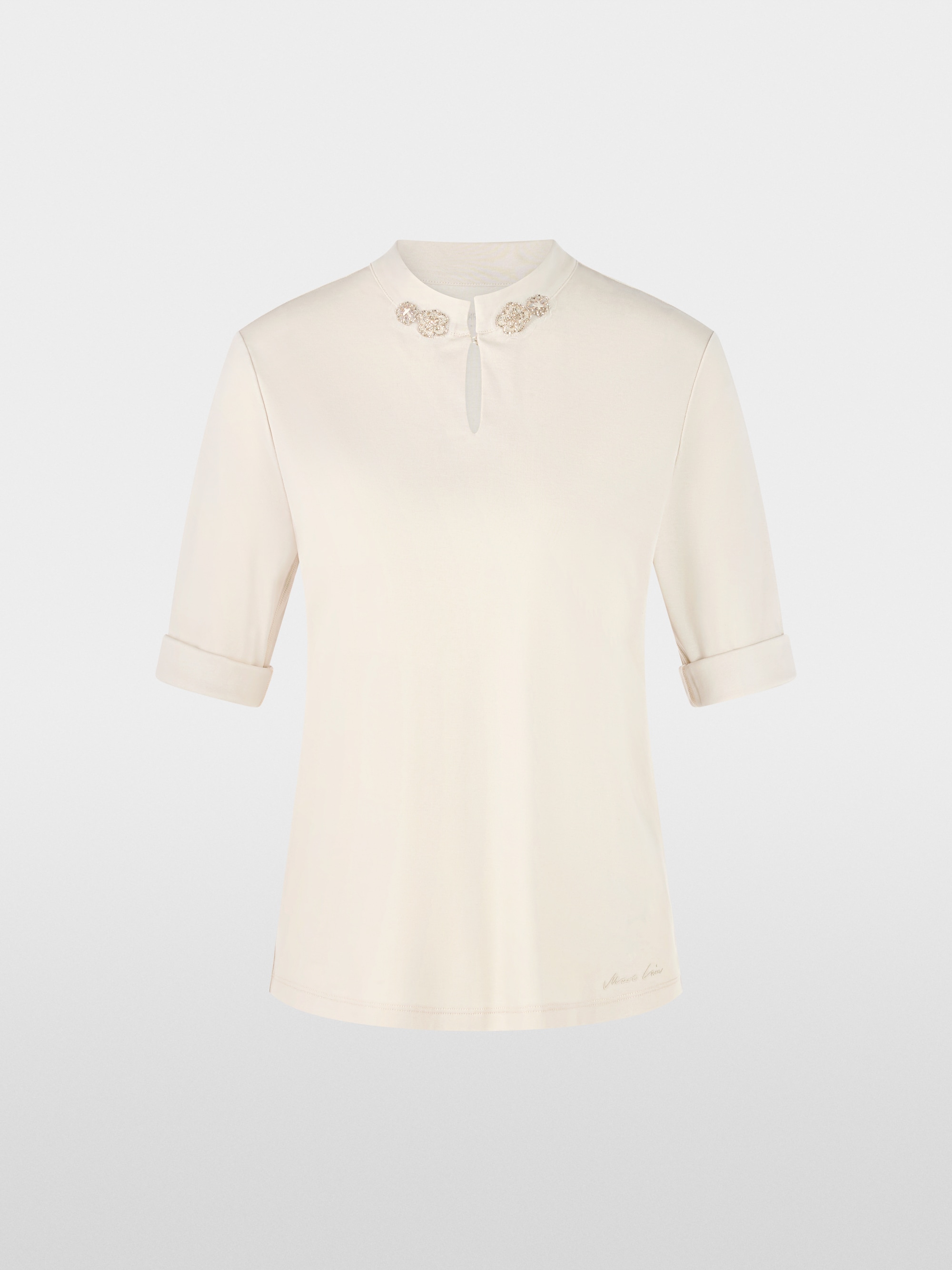 Shirt met glinsterende bloemen
