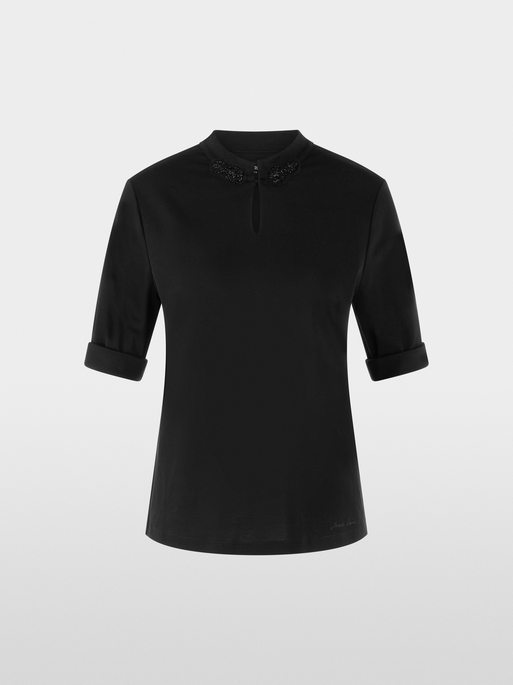 T-shirt avec fleurs scintillantes