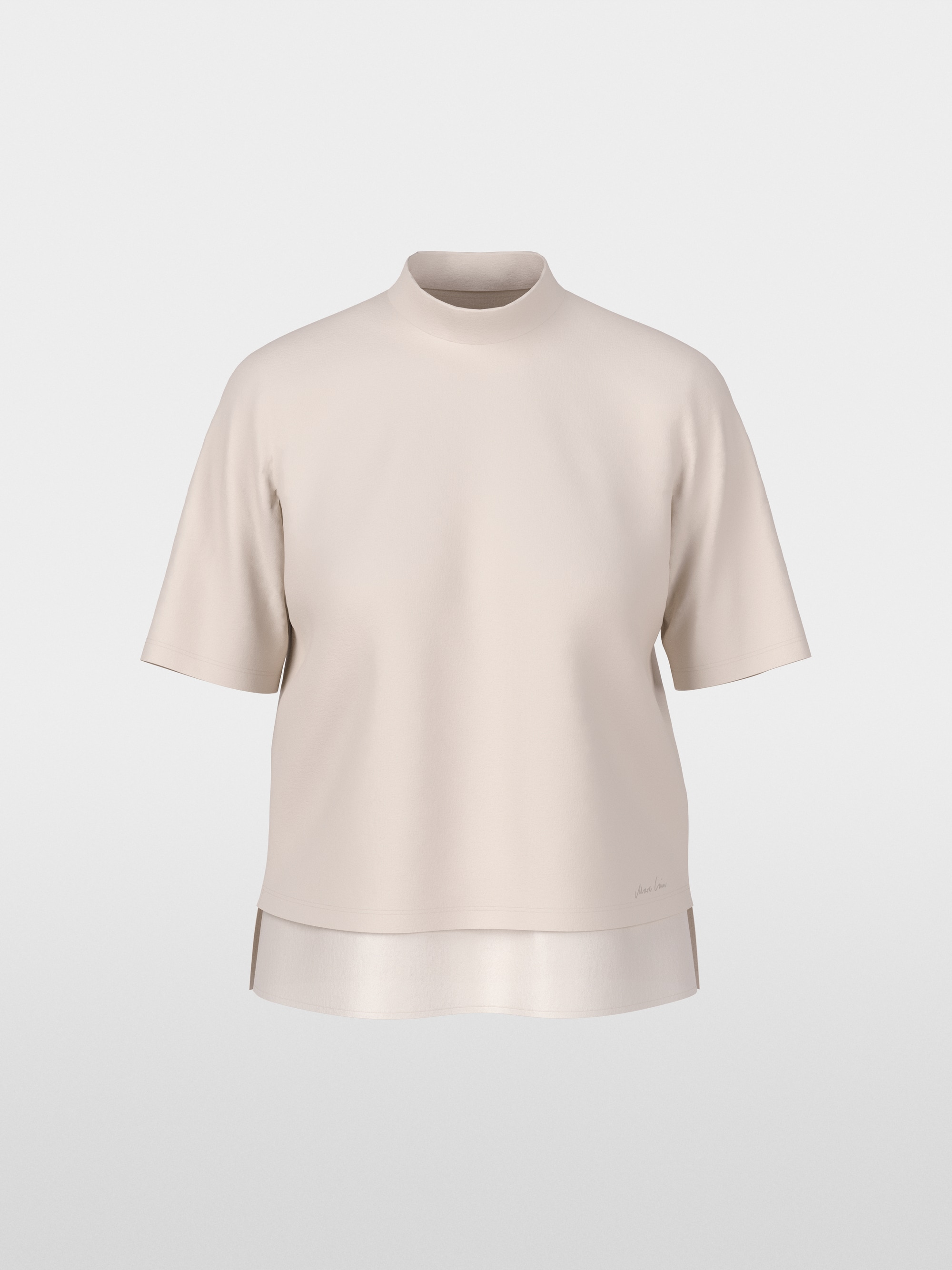 T-shirt avec bordure en soie