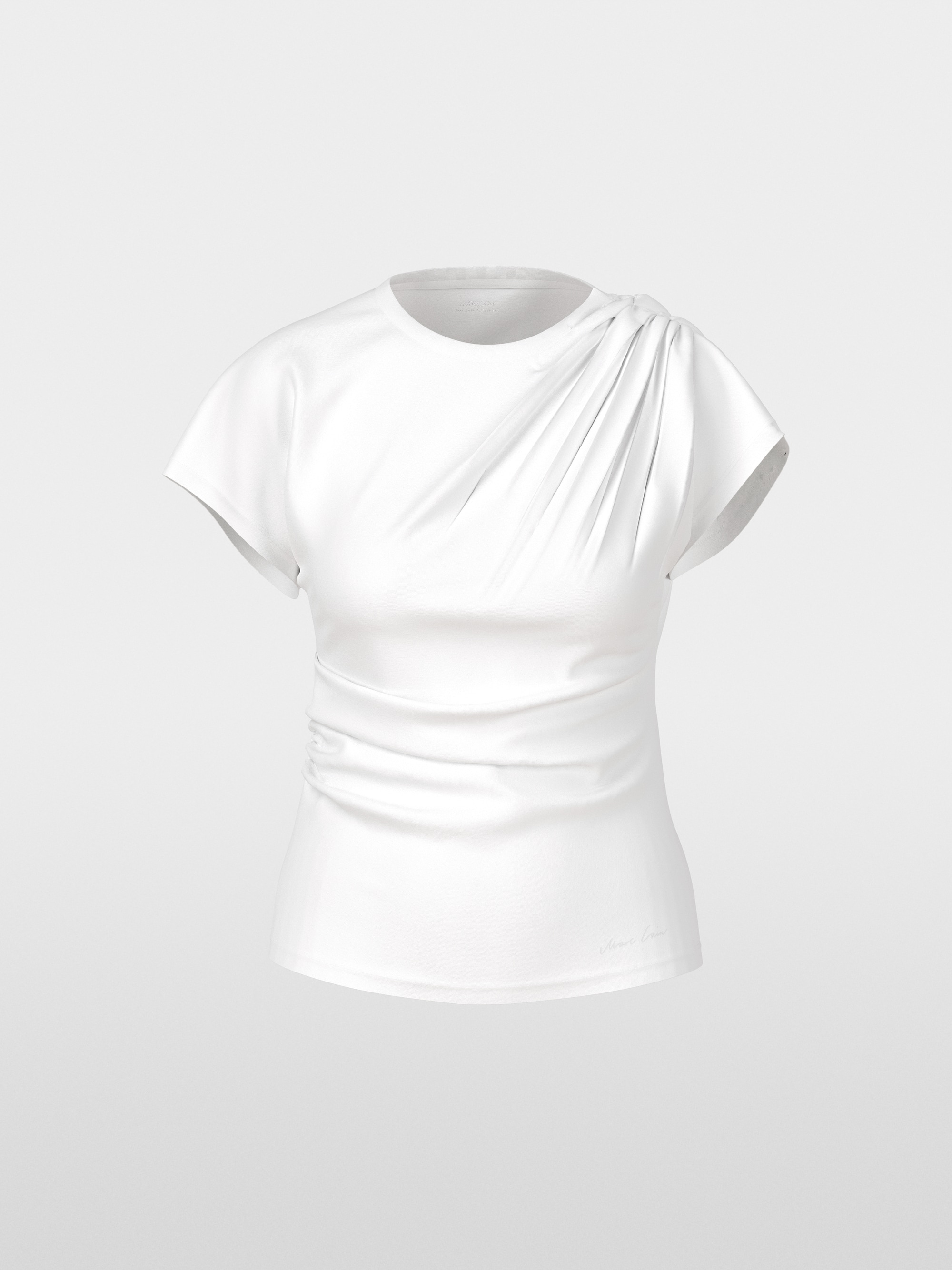 T-Shirt mit Raffung