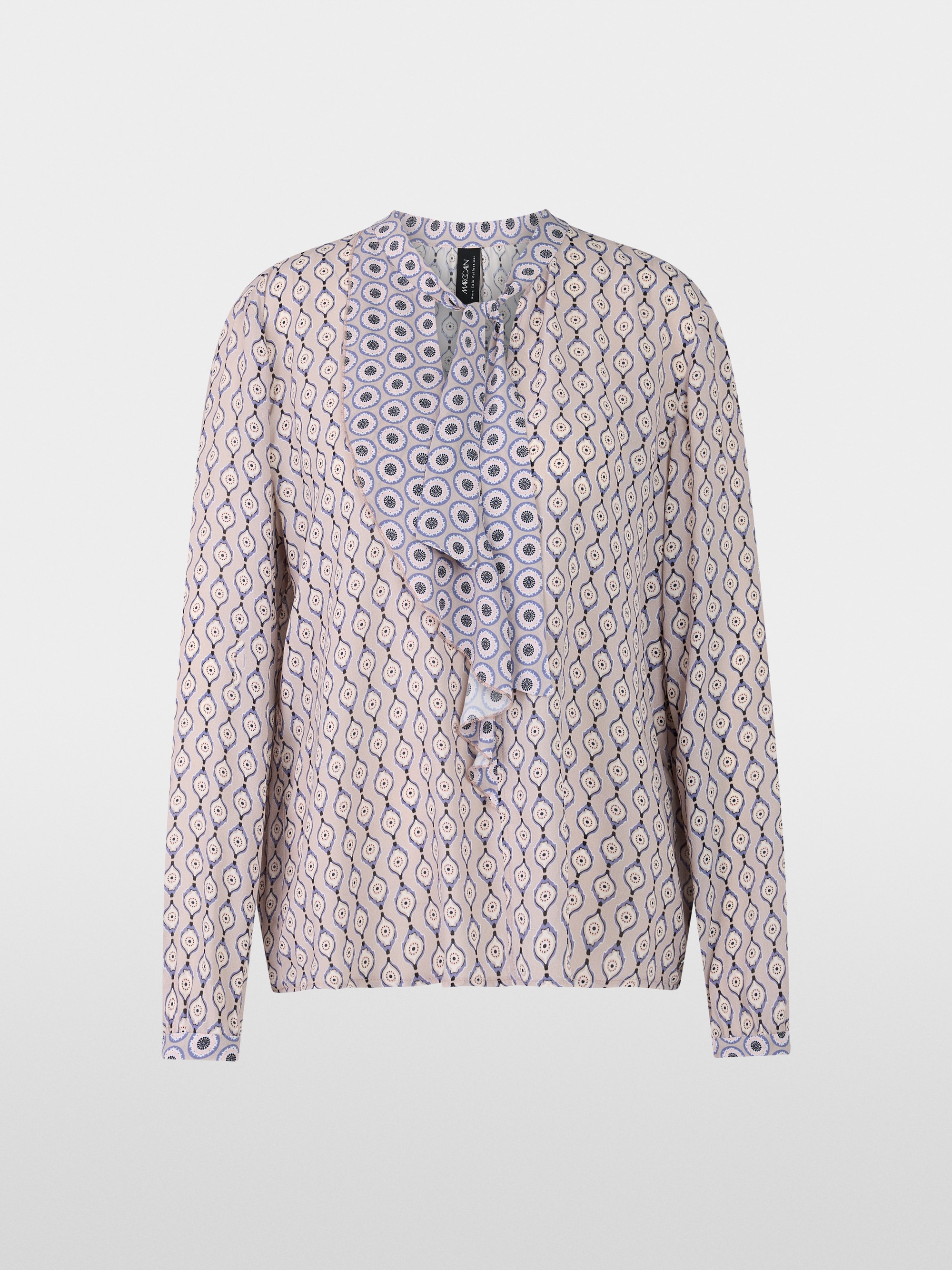 Luftige Schluppen-Bluse mit Volant