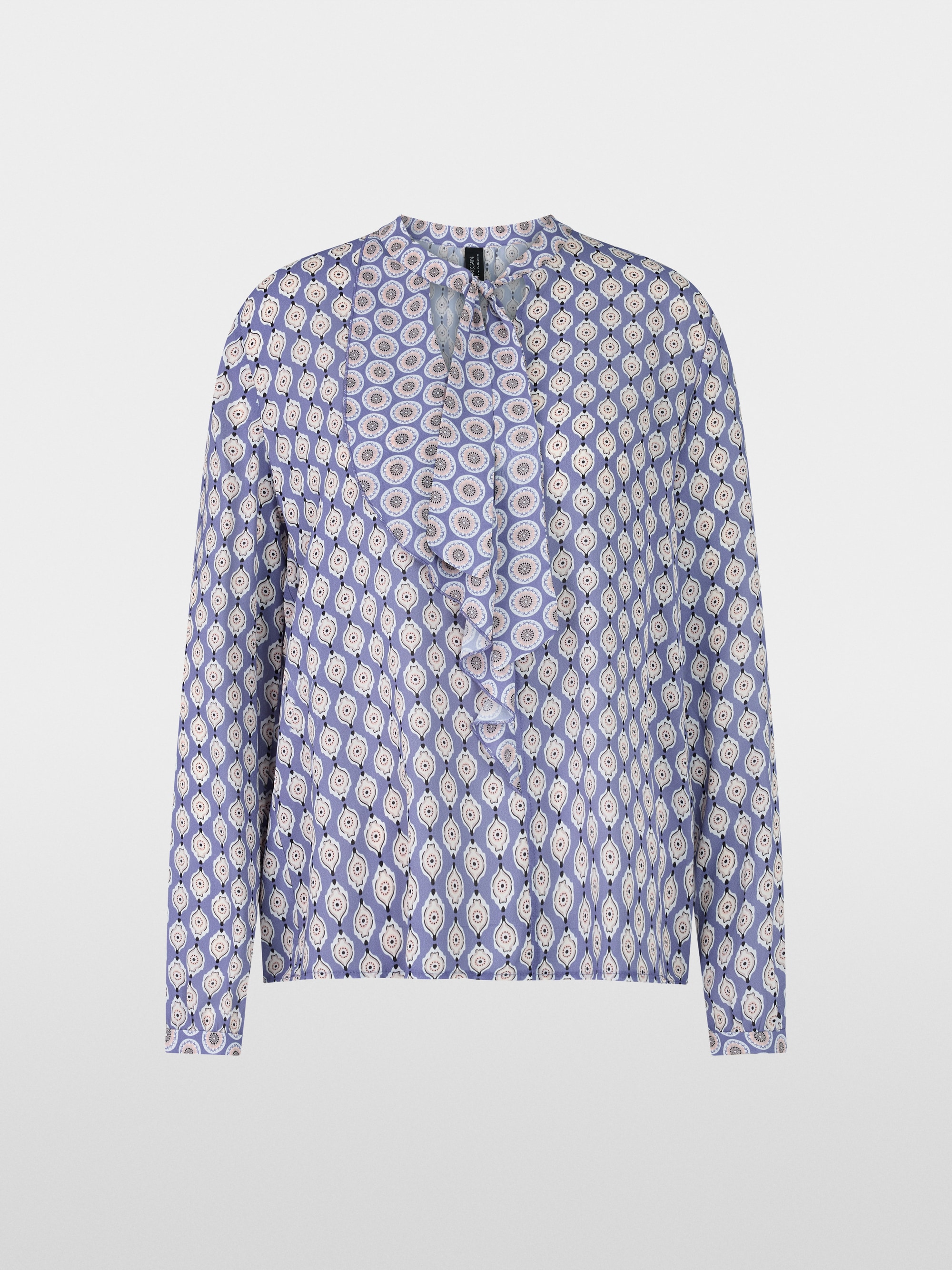 Luftige Schluppen-Bluse mit Volant