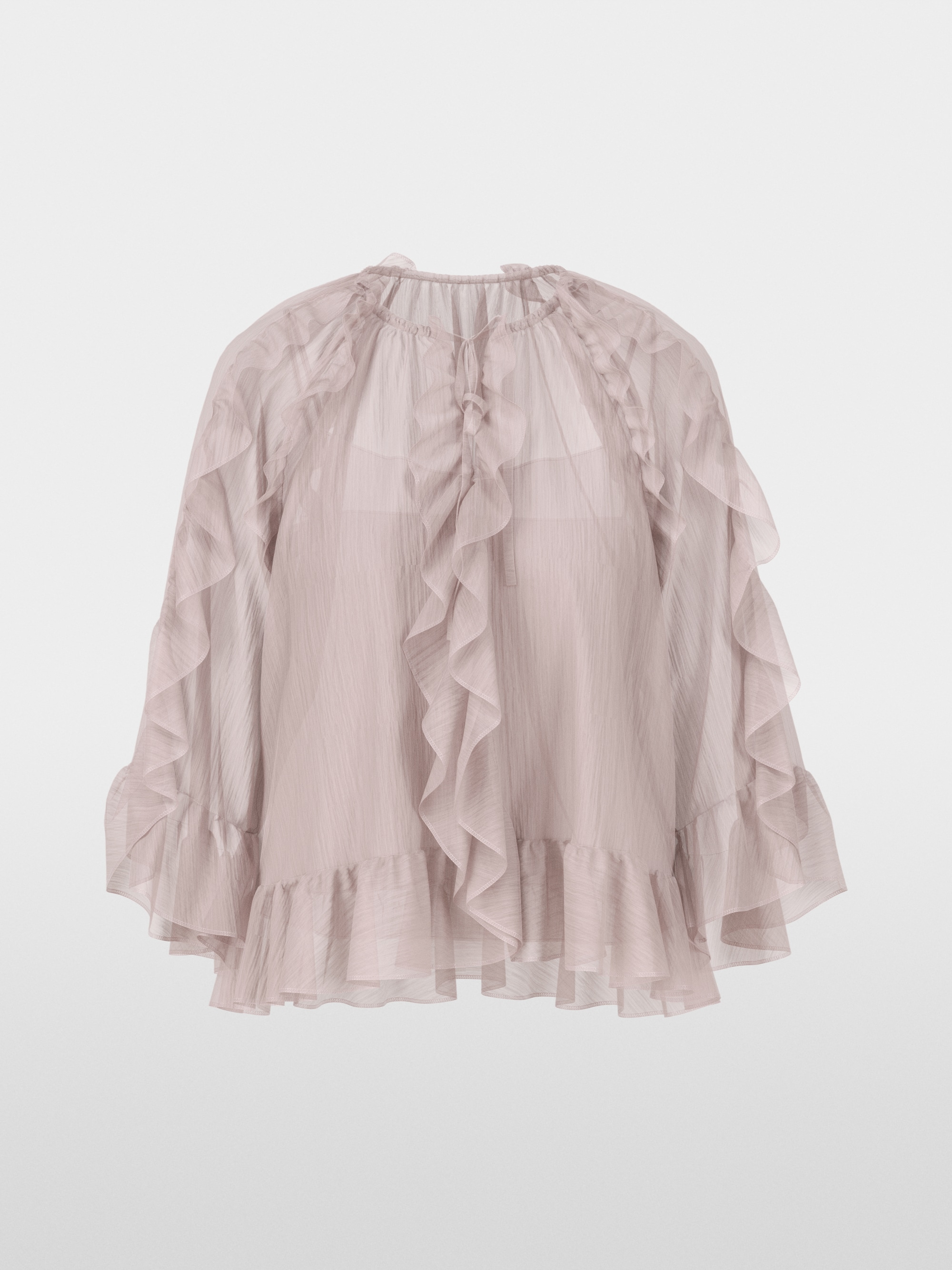 Volant-Bluse im Boho-Stil