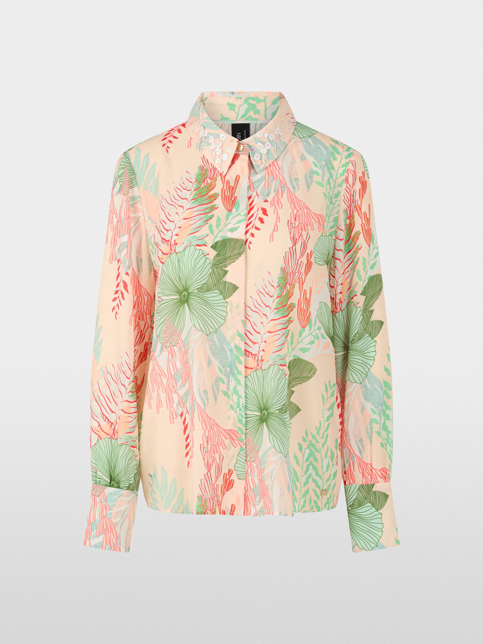 Blouse with floral pattern