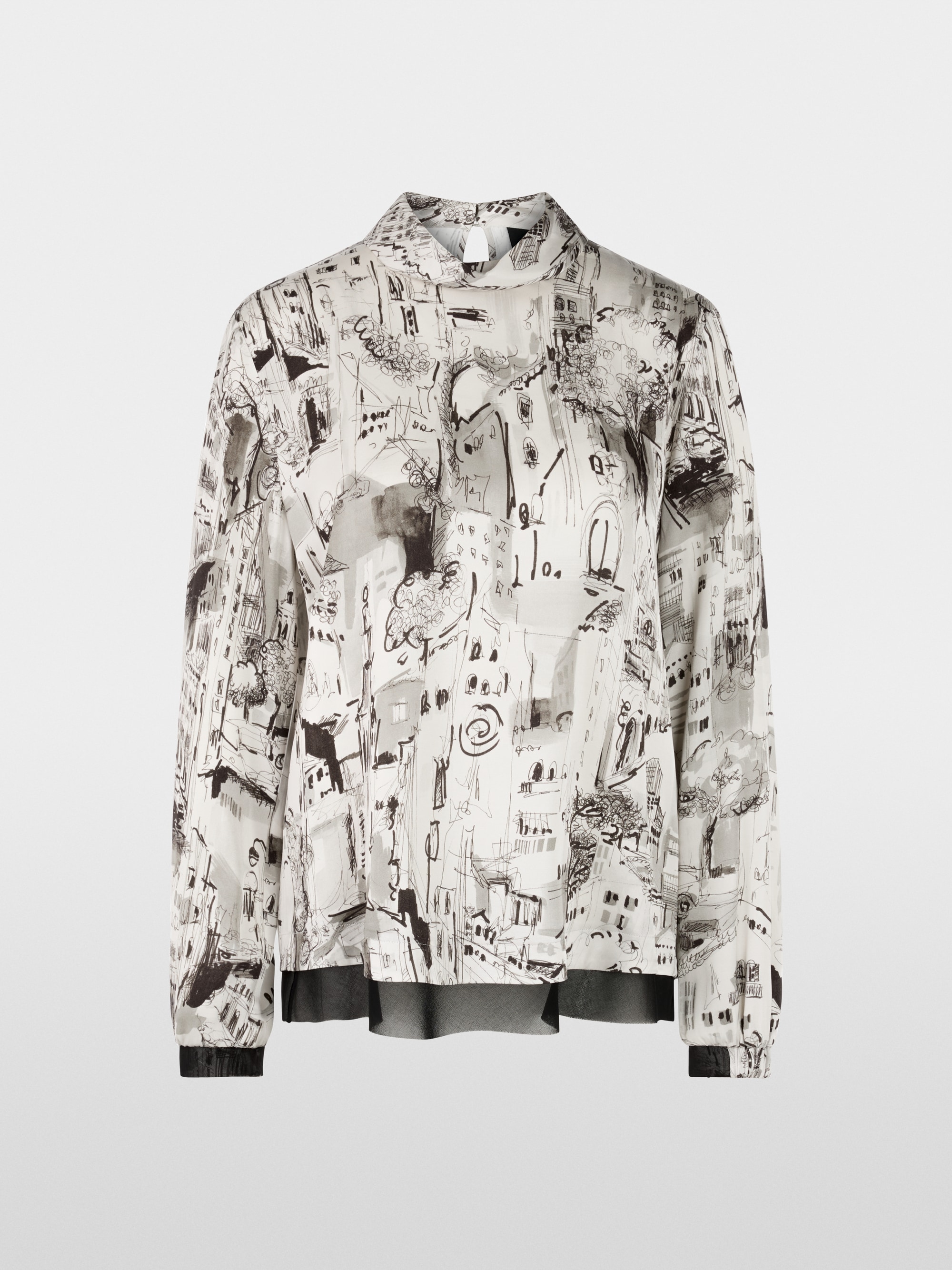 Blouse with CITY print