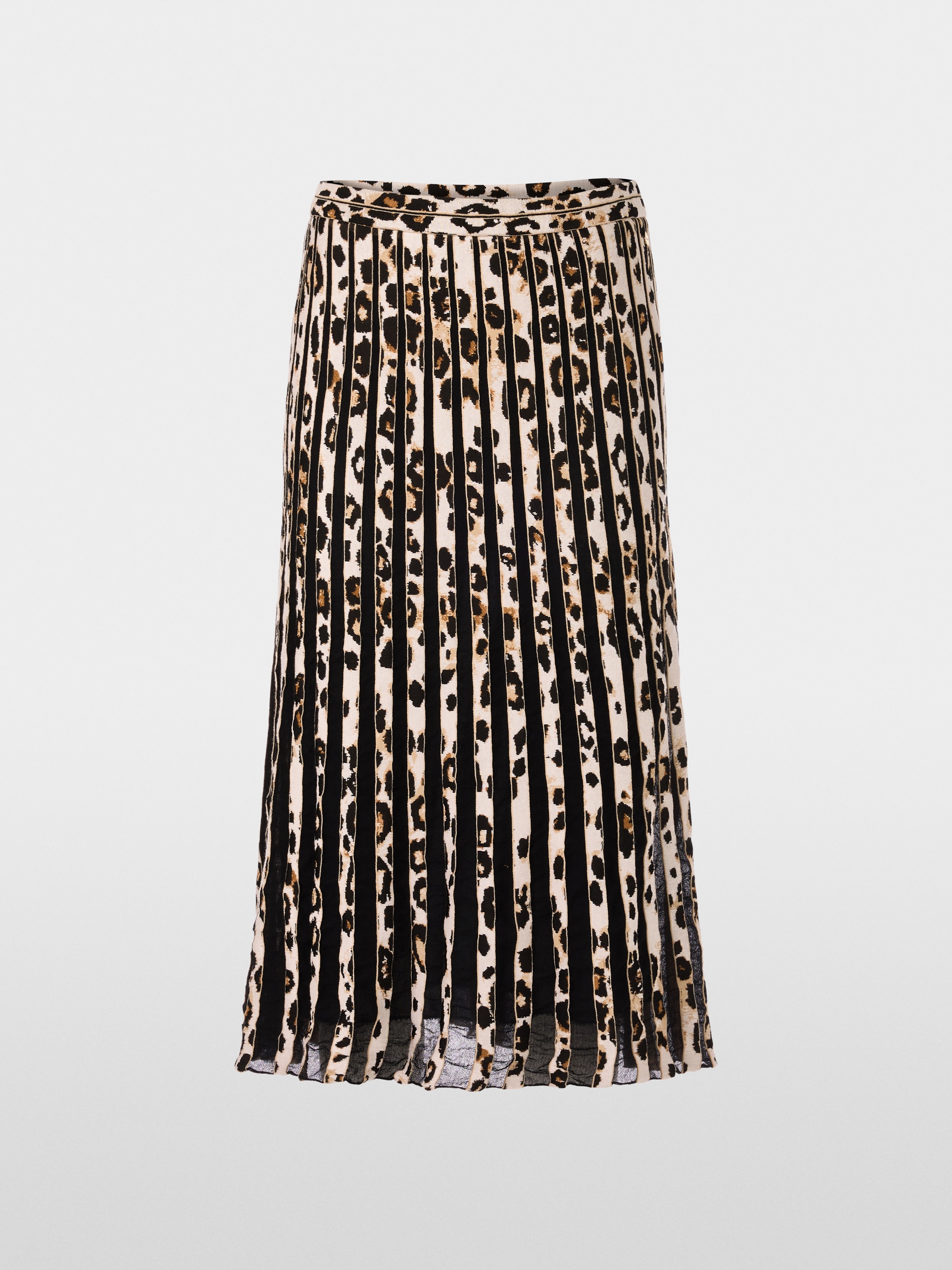 Knitted in Germany leo print maxi skirt