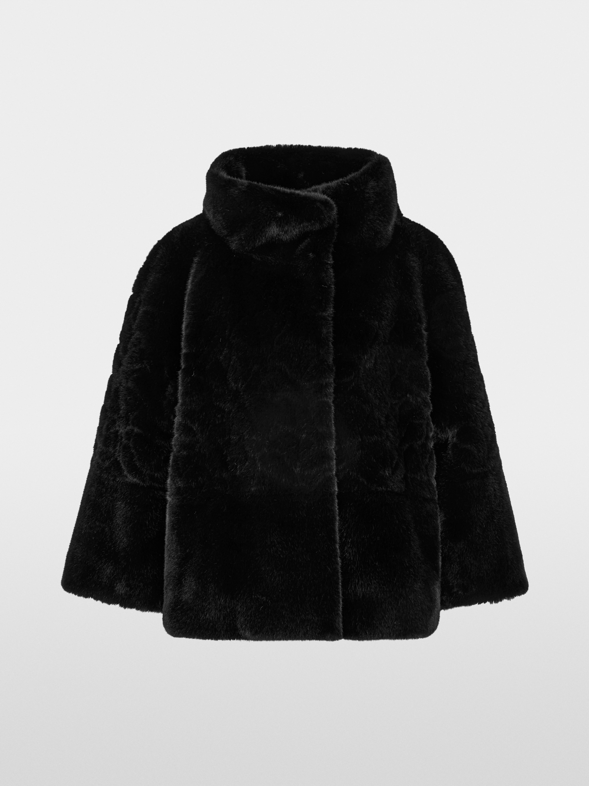 Elegante jas met imitatiebont