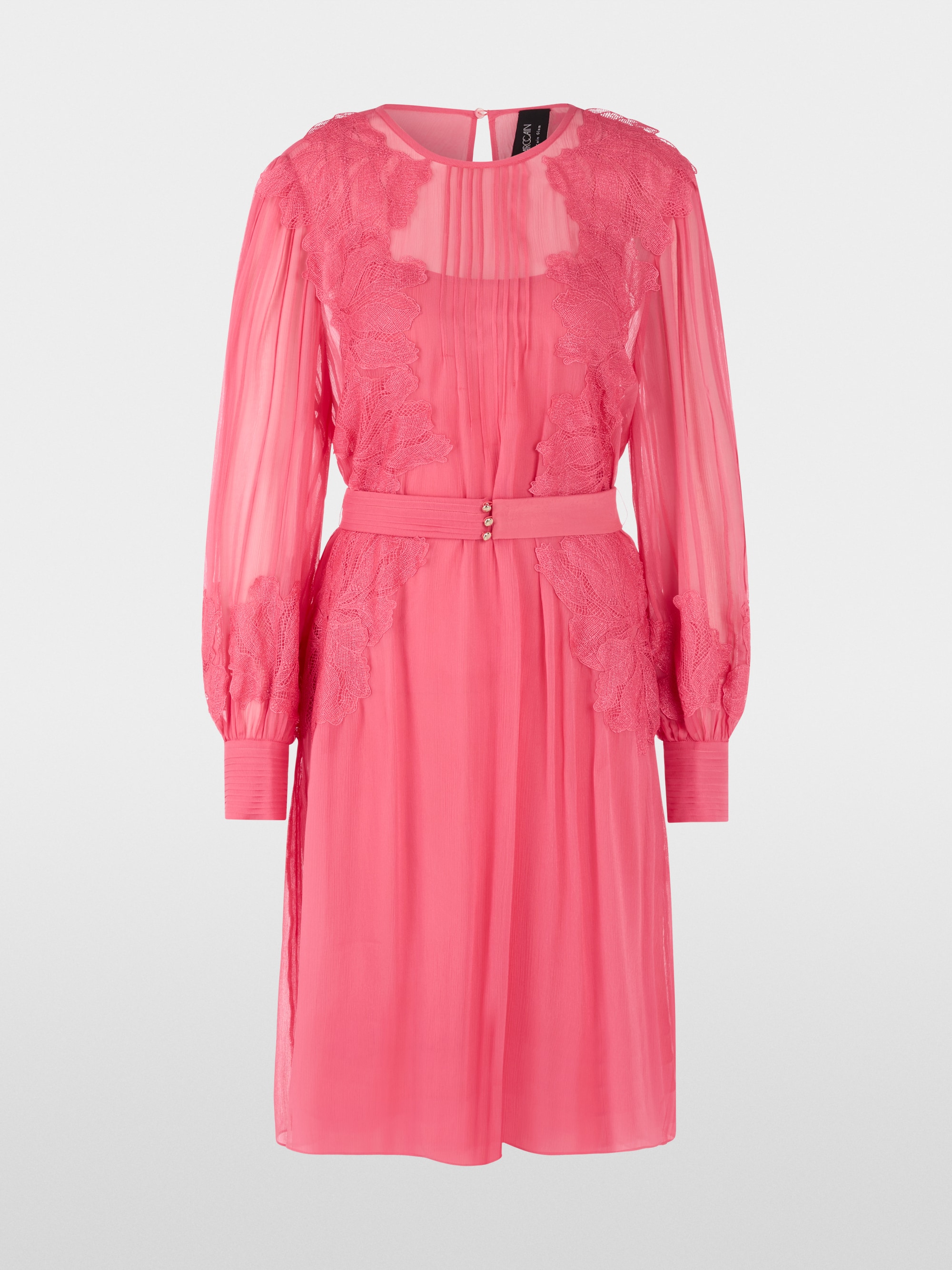 Transparentes Kleid mit Spitze