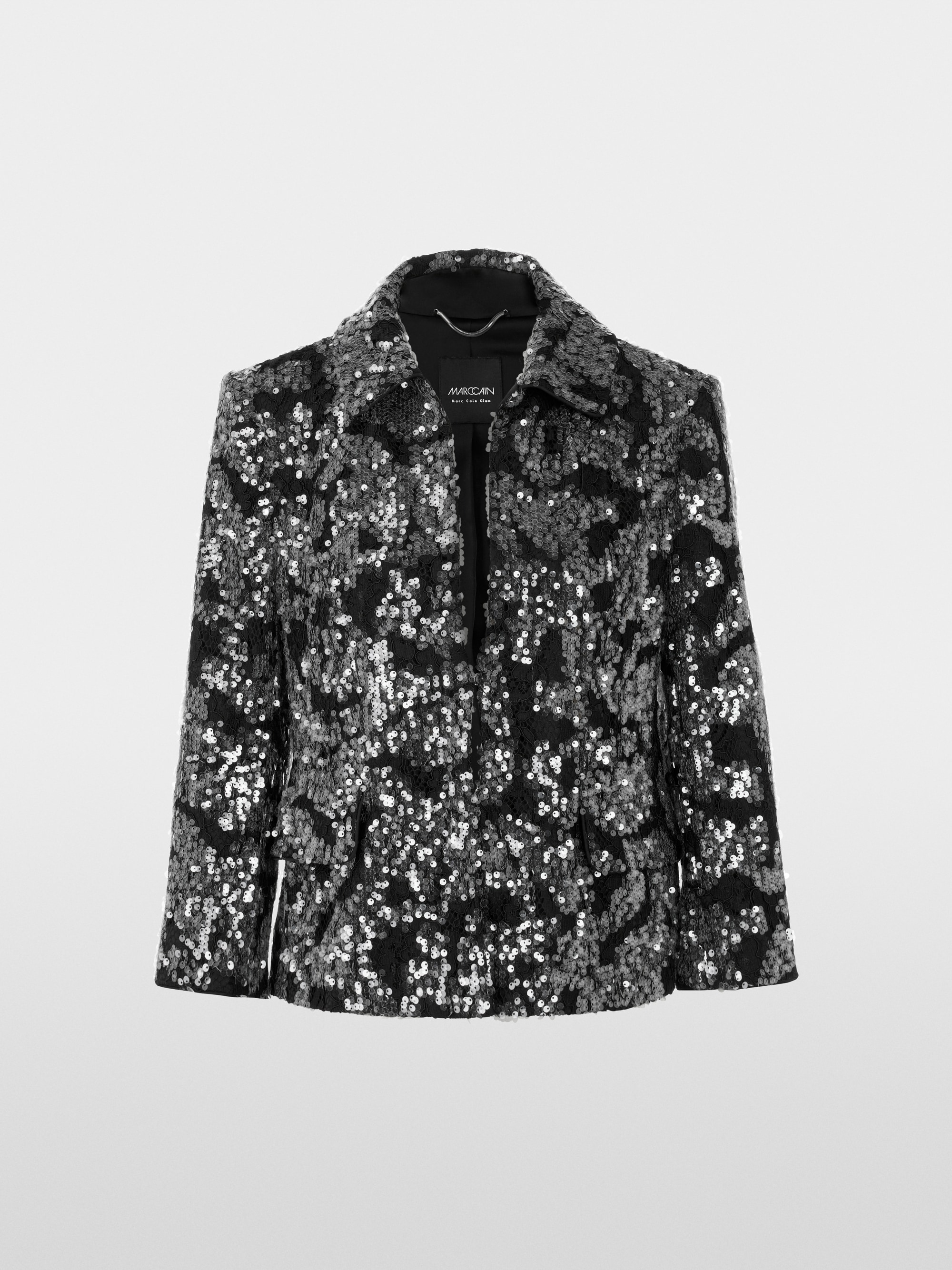 Jacke mit Spitze und Pailletten