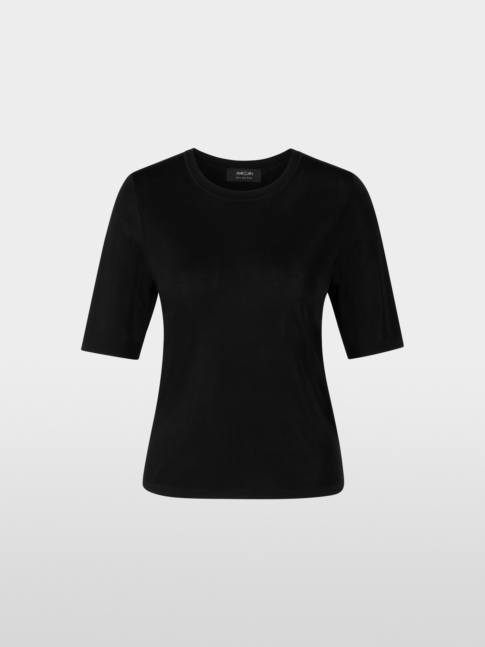 Kurzer Pullover mit Rundhalsausschnitt