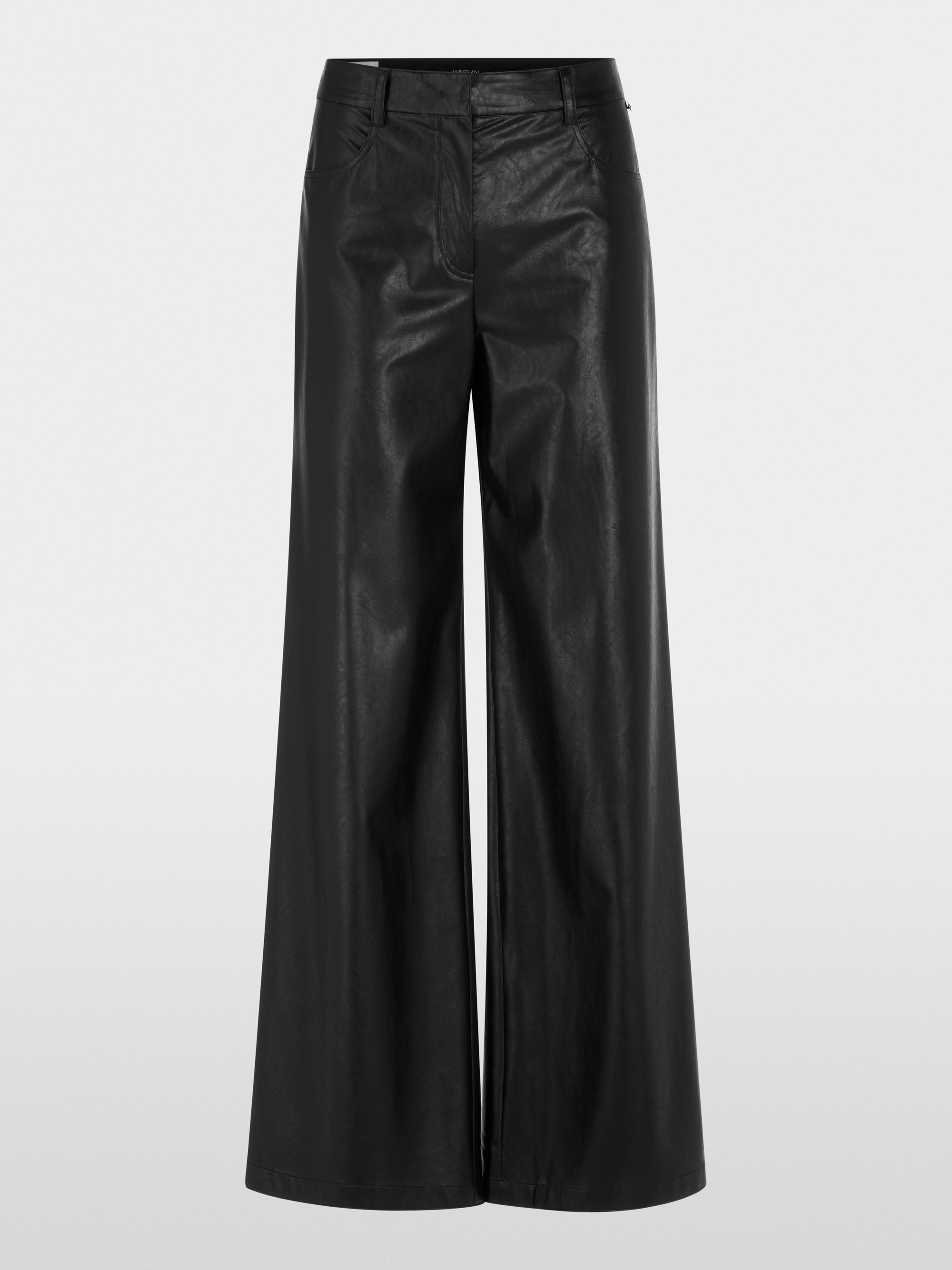 WARRI wide fit faux leather trousers