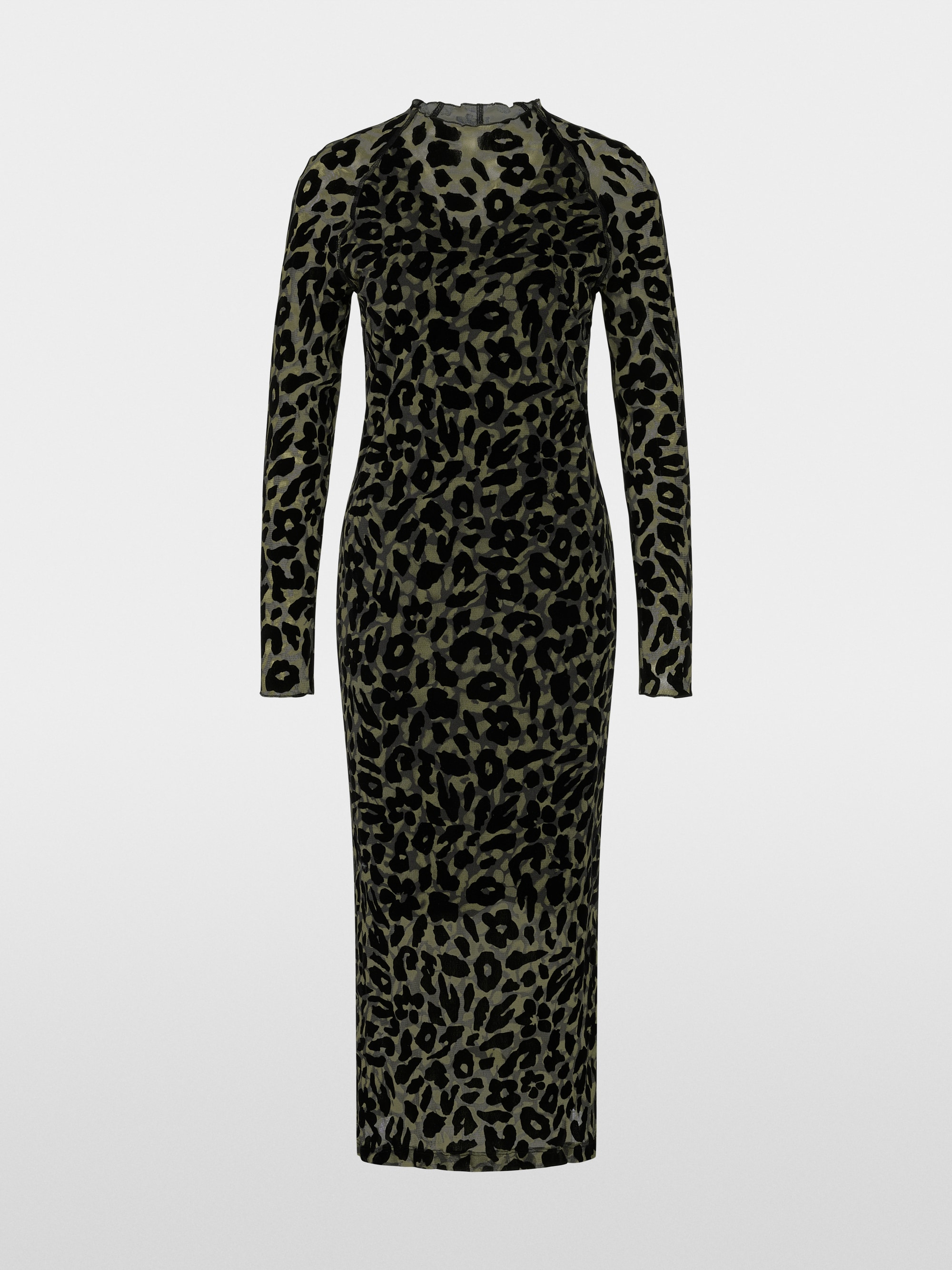 Robe longue moulante en maille