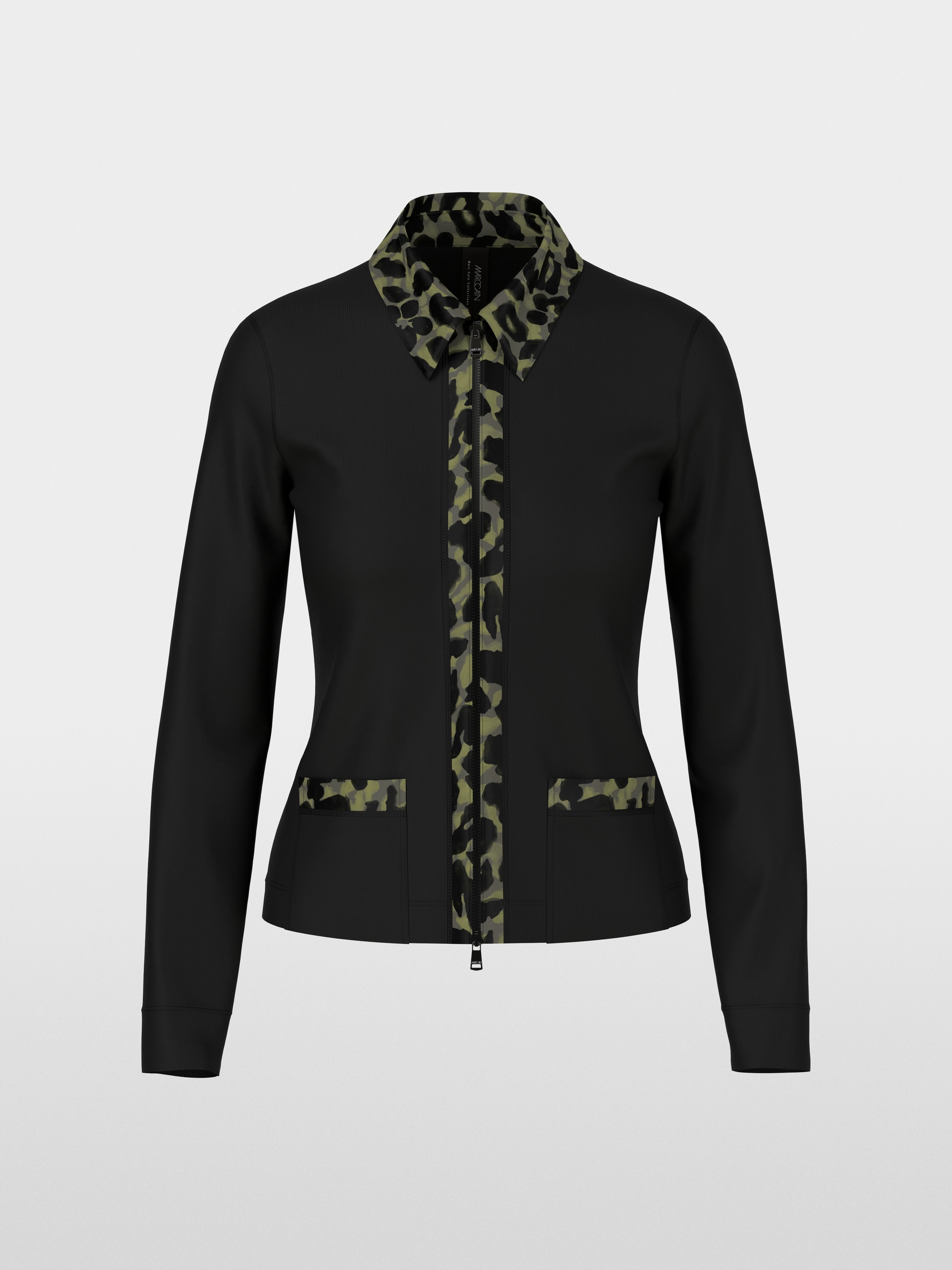 Veste en jersey avec détails imprimés cubes