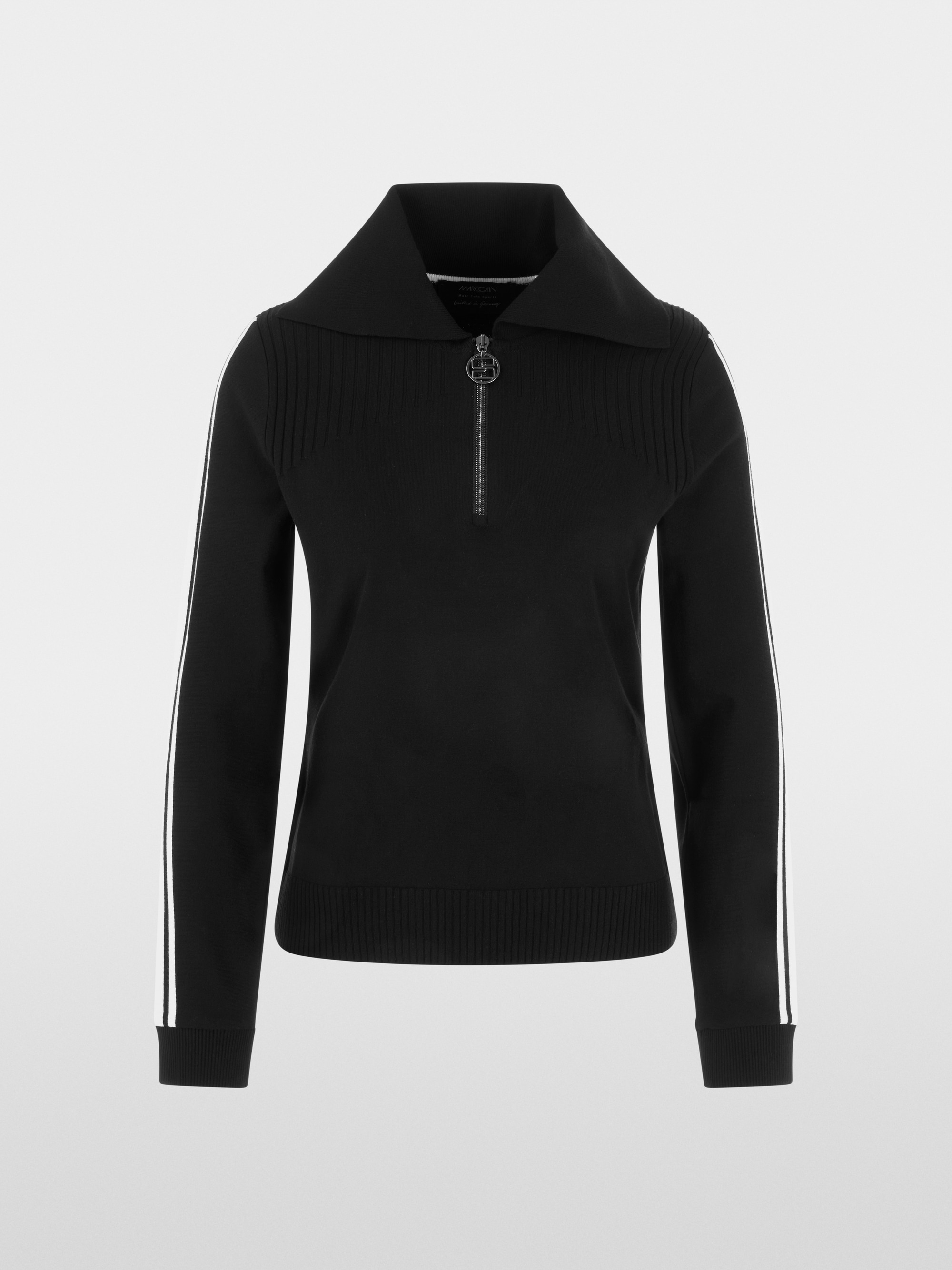 Pull à demi-zip tricoté en Allemagne