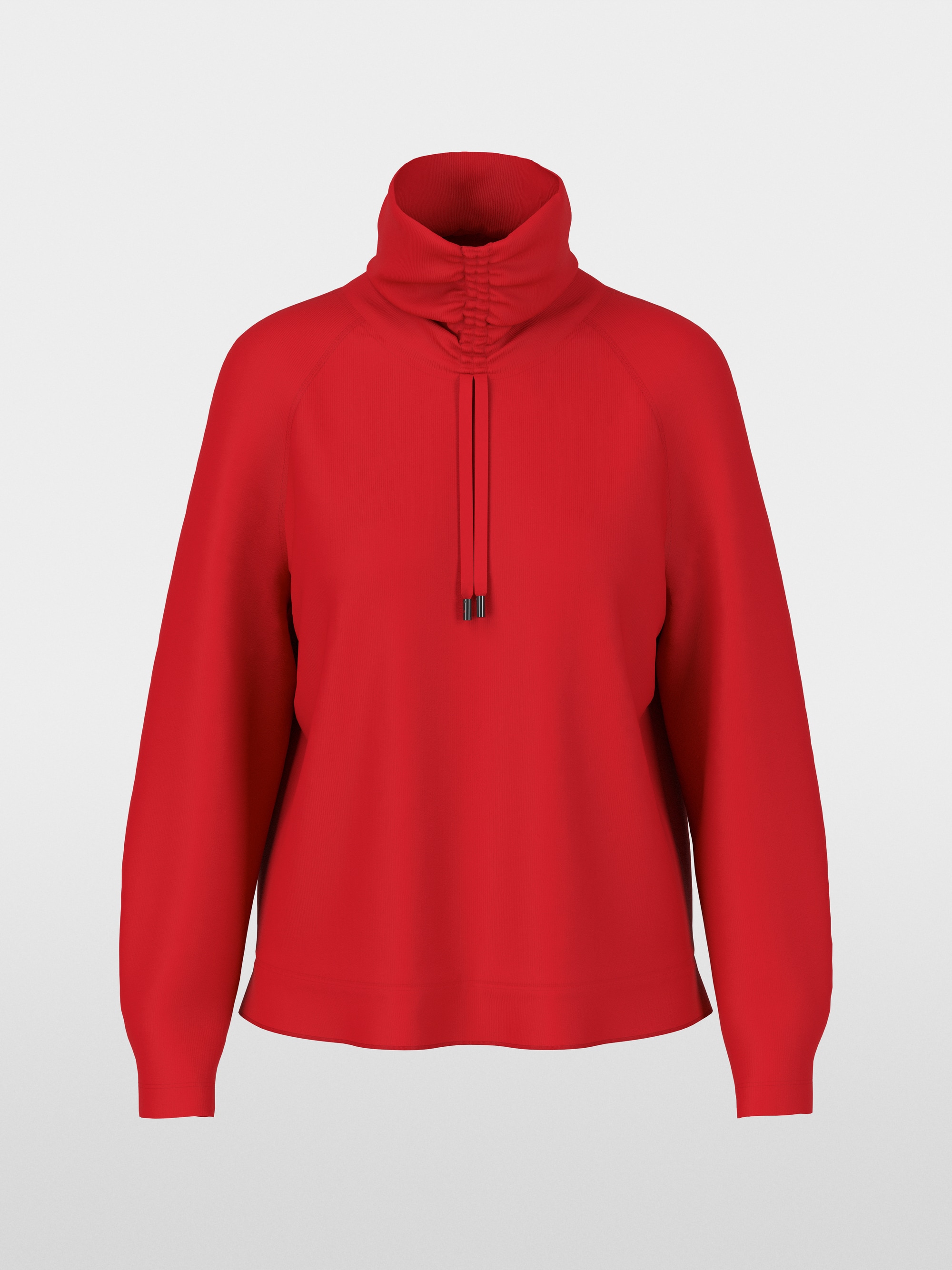 Long-sleeved turtleneck with drawstring