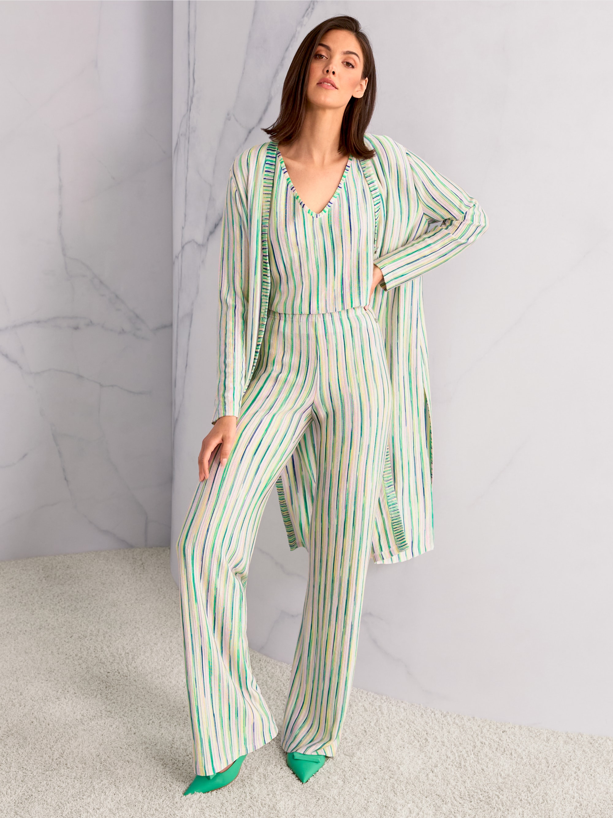 ‘Knitted in Germany’ long coat