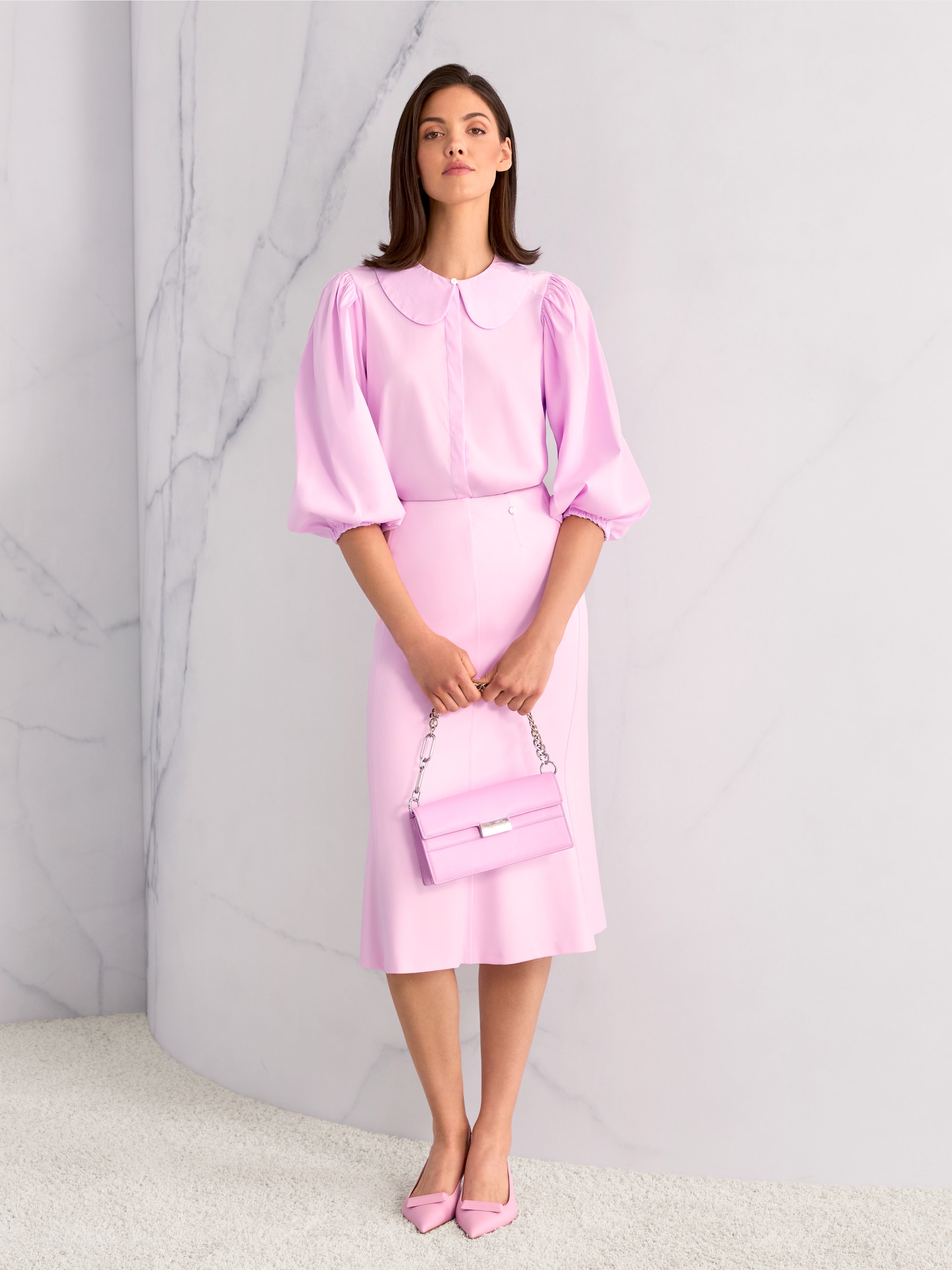 Chemisier à manches volumineuses