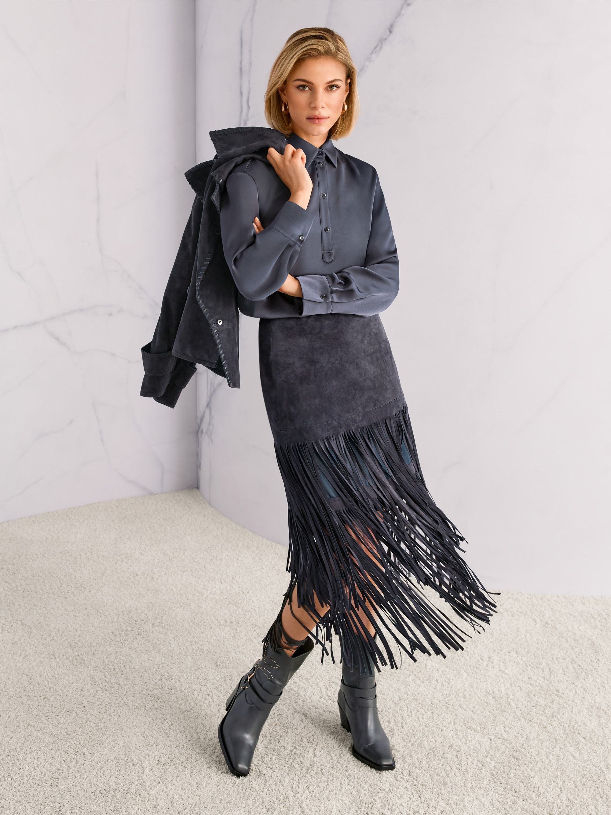 Jupe midi « Rethink Together »