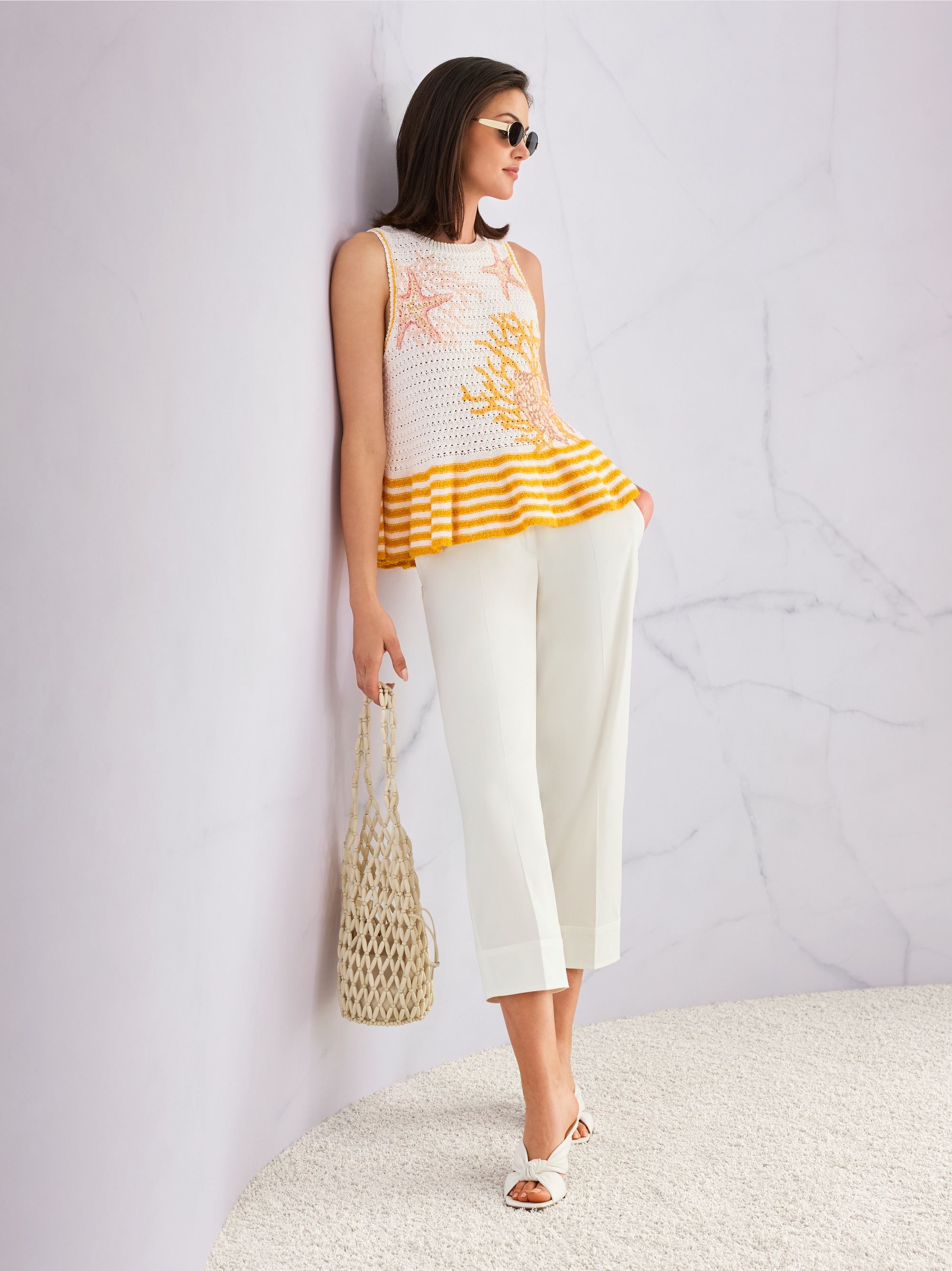 RENTON cotton blend trousers