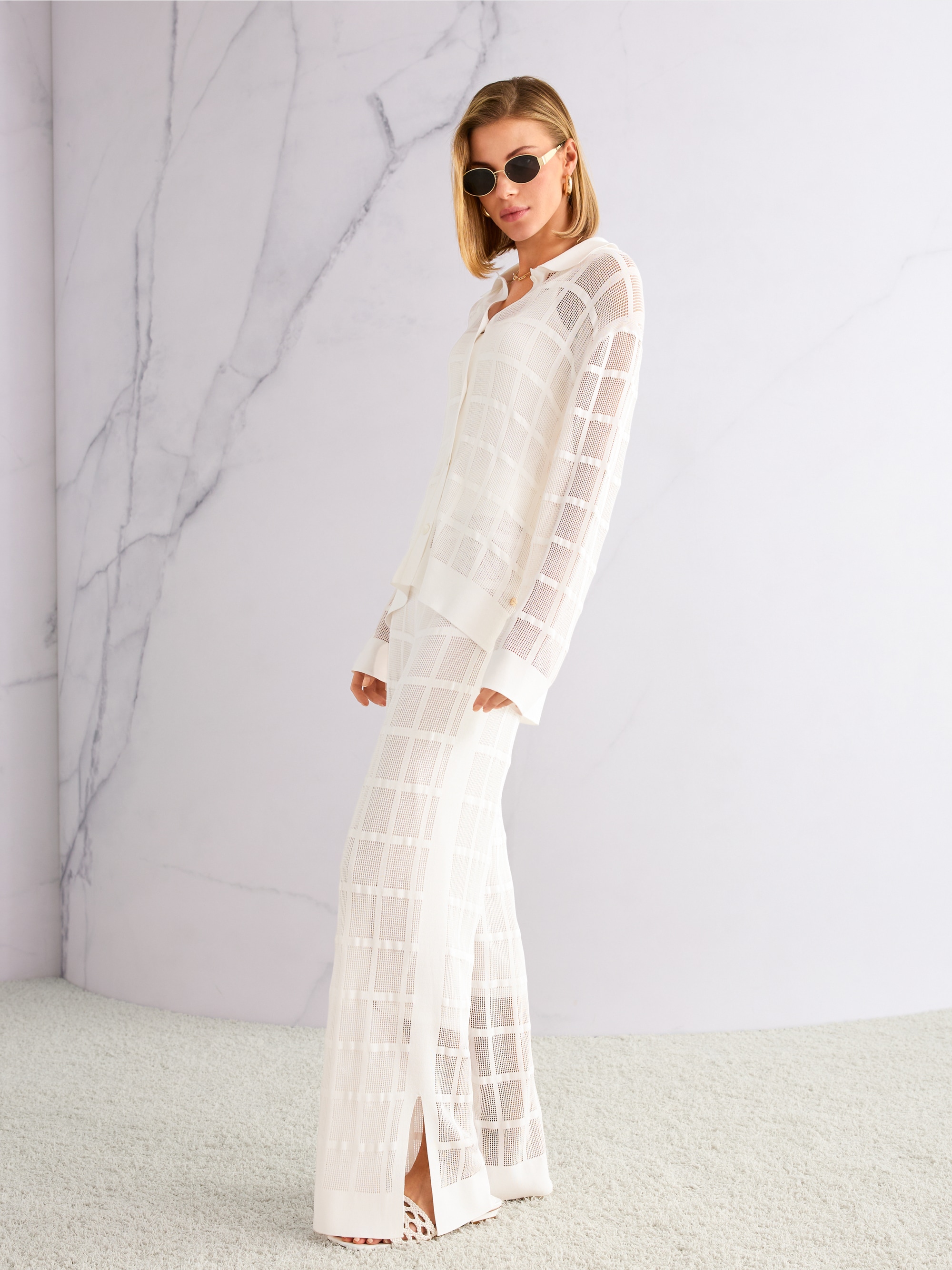 WELKOM stretch viscose trousers