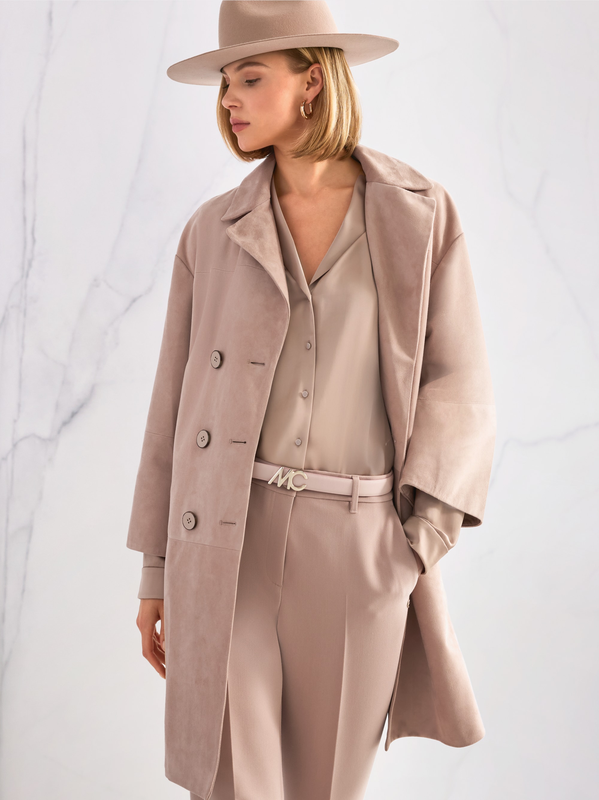 Ceinture réversible en cuir avec boucle Marc Cain