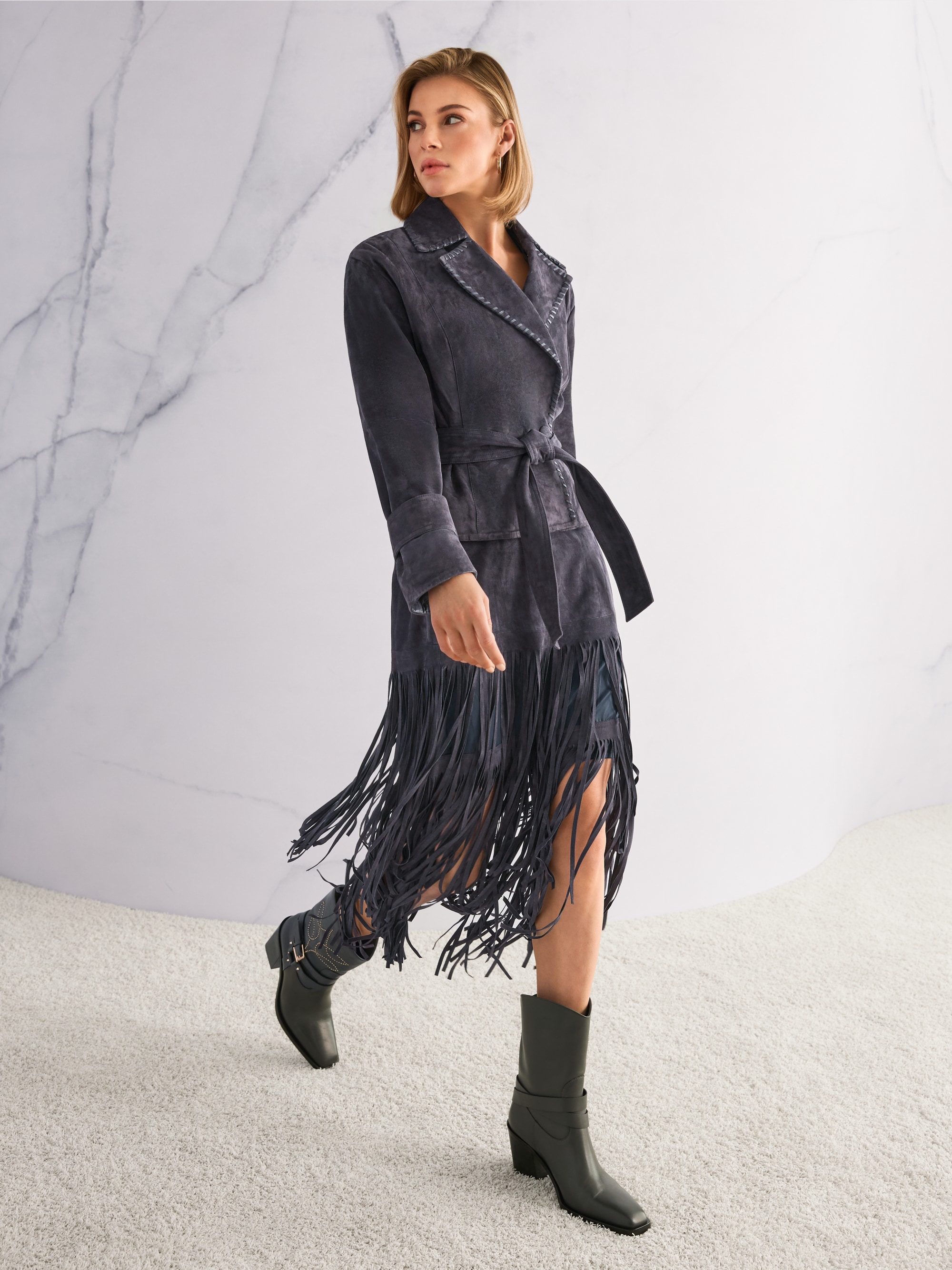 Leather western boots