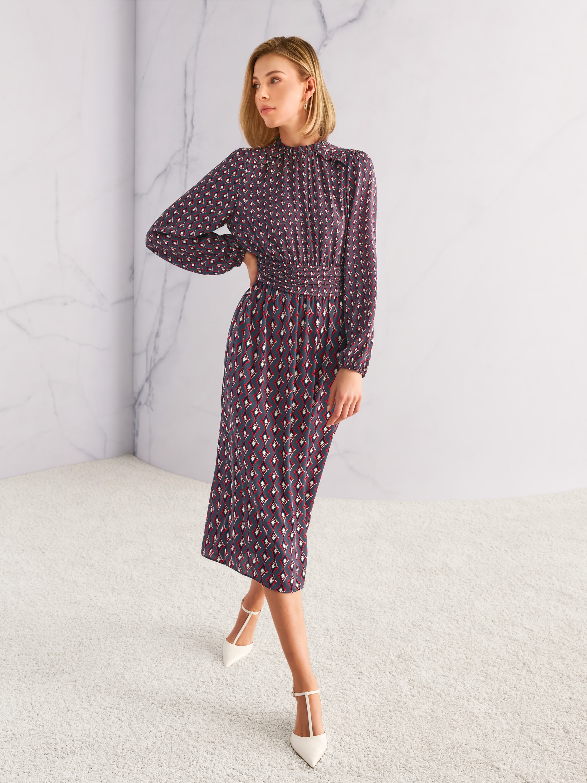 Escarpins à lanières en cuir verni