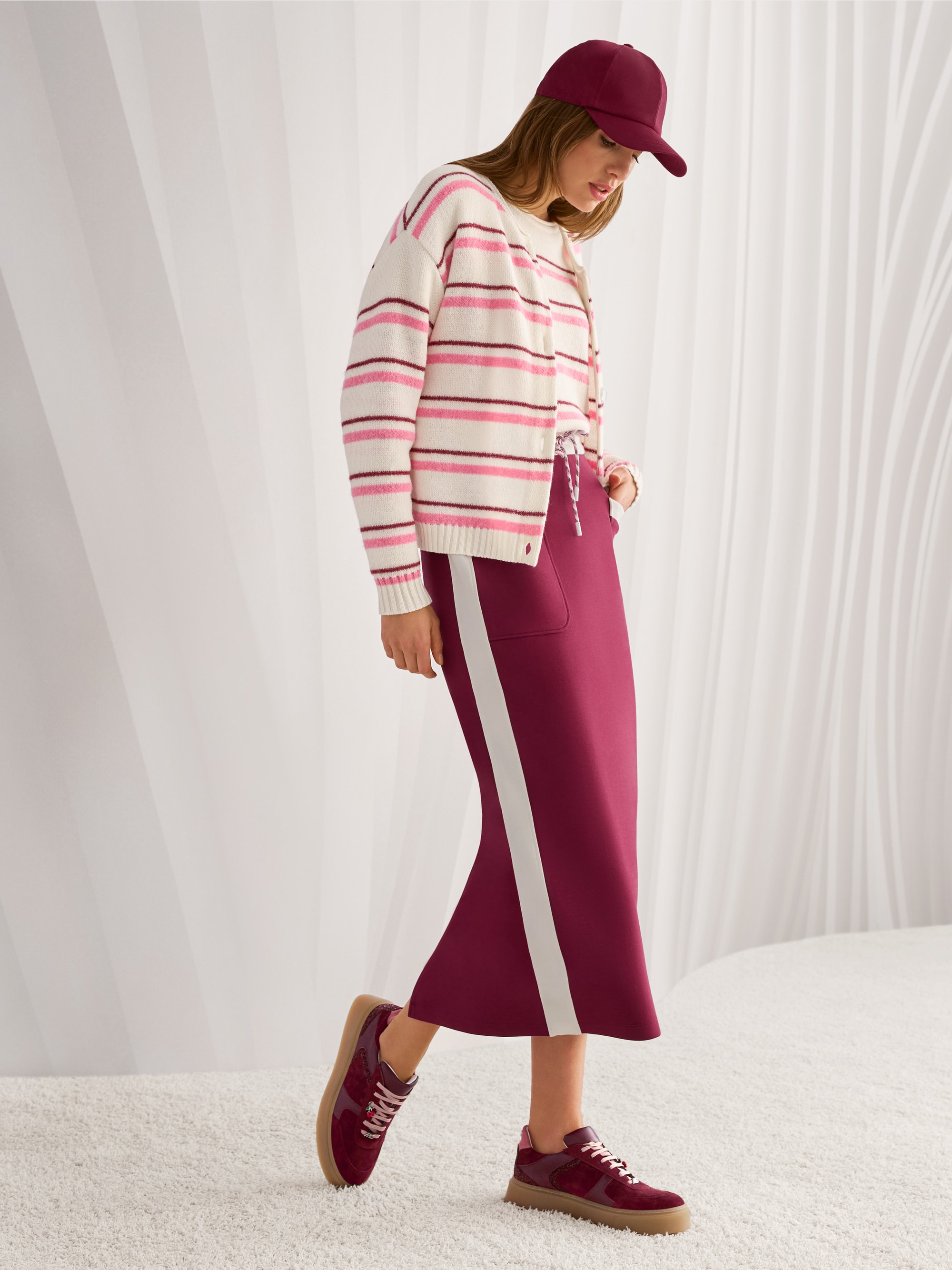 ‘Knitted in Germany’ striped cardigan