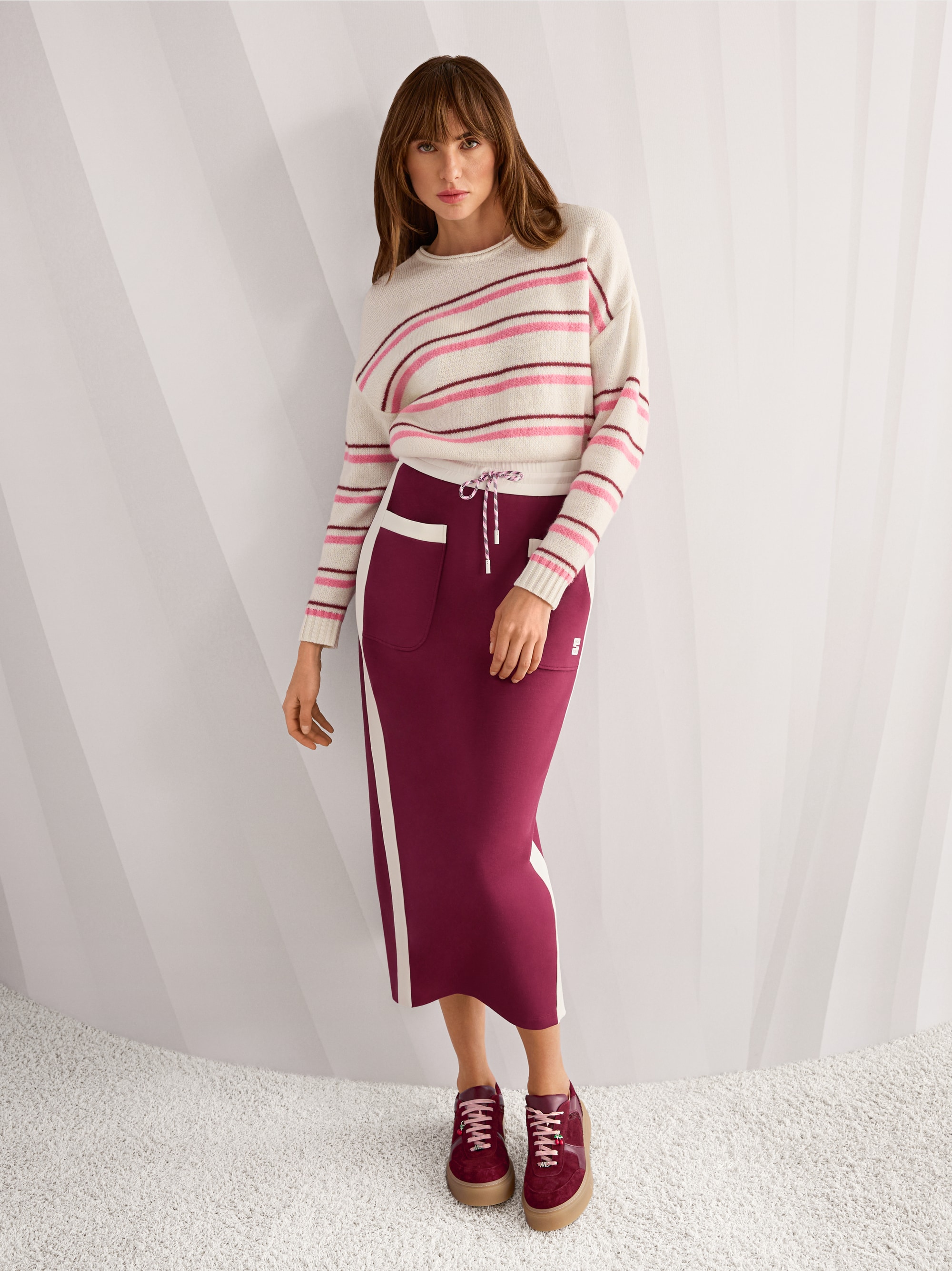 ‘Knitted in Germany’ striped jumper