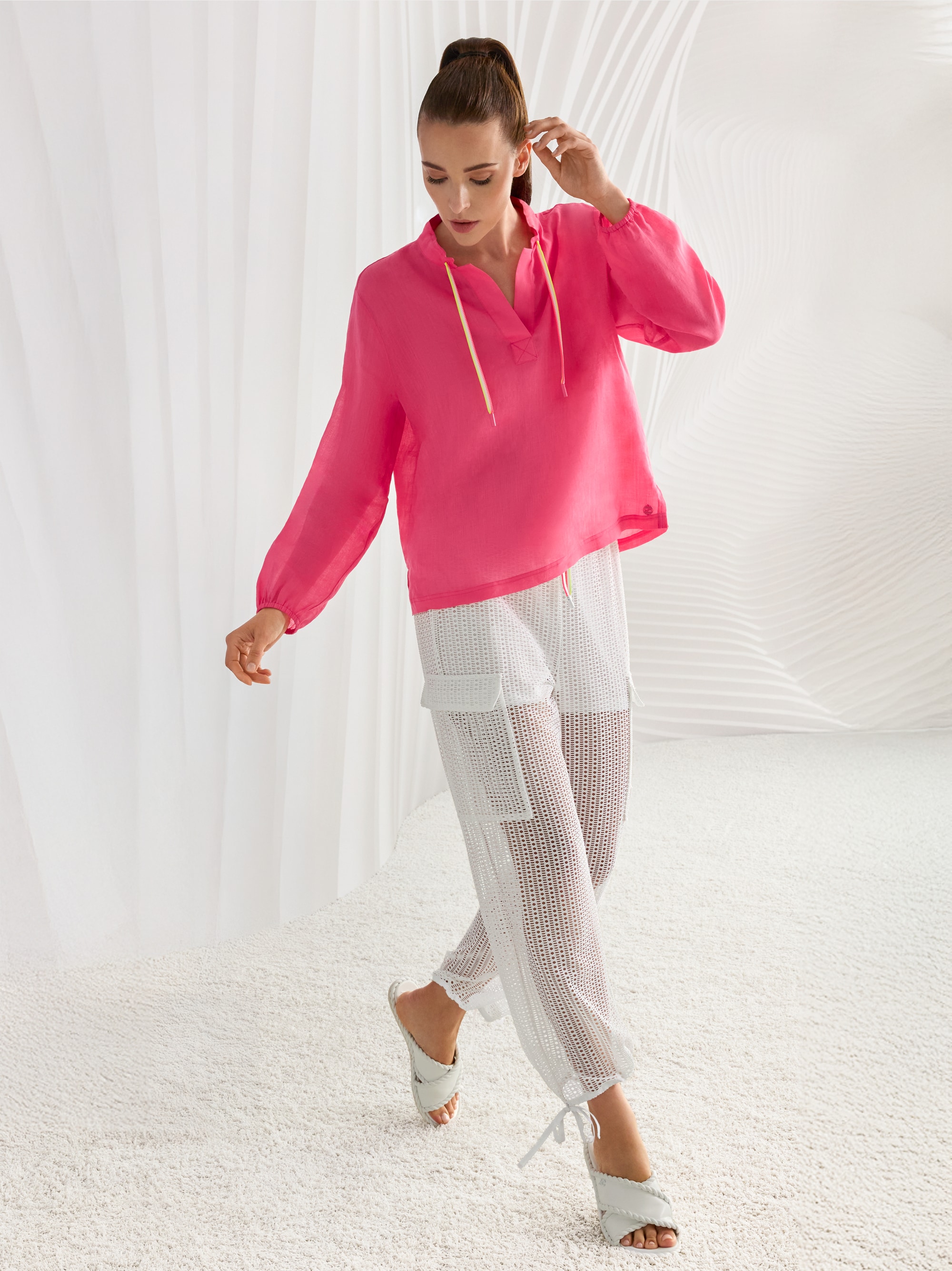 WASHINGTON hole pattern trousers