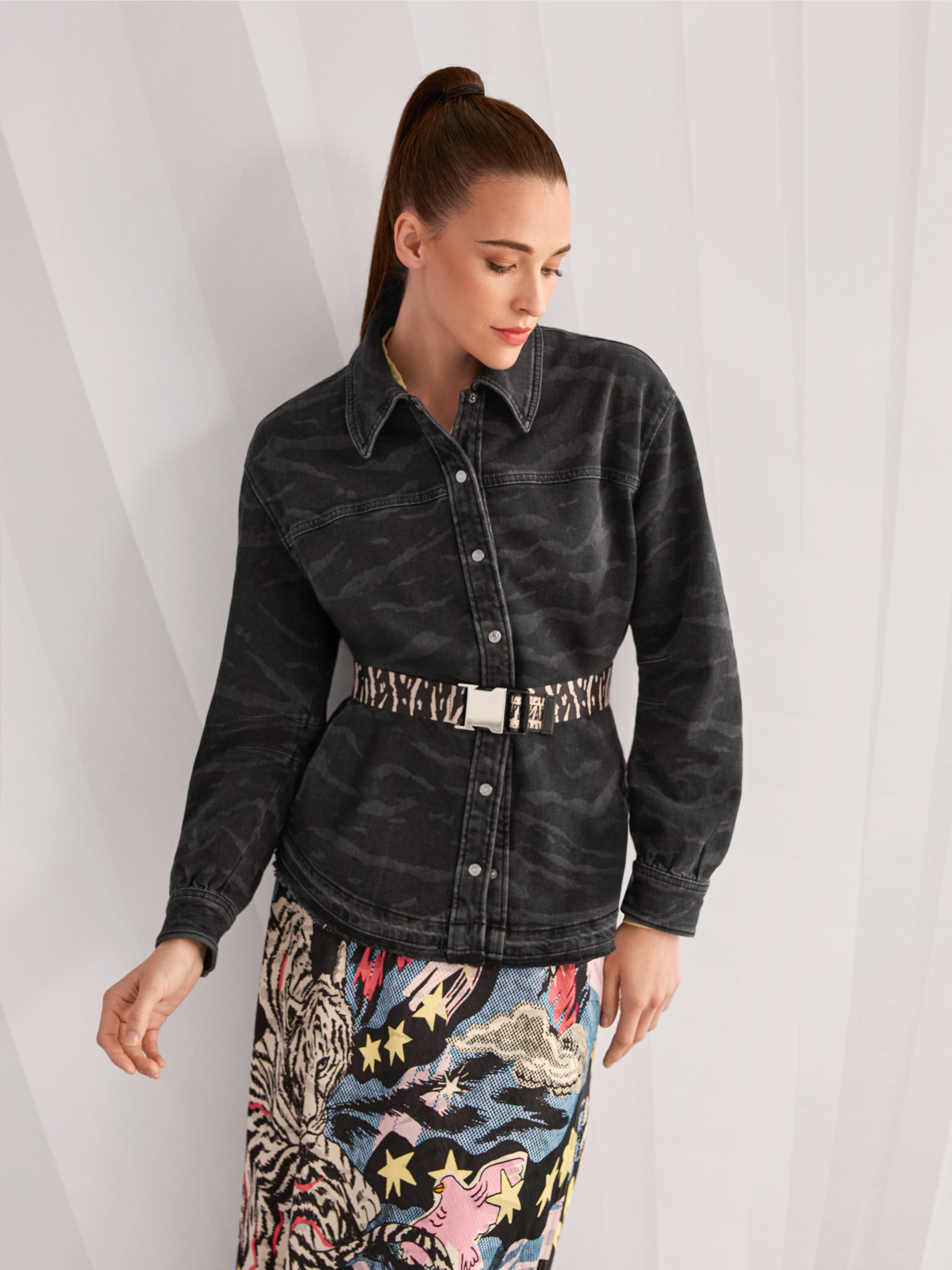 Ceinture à imprimé animalier