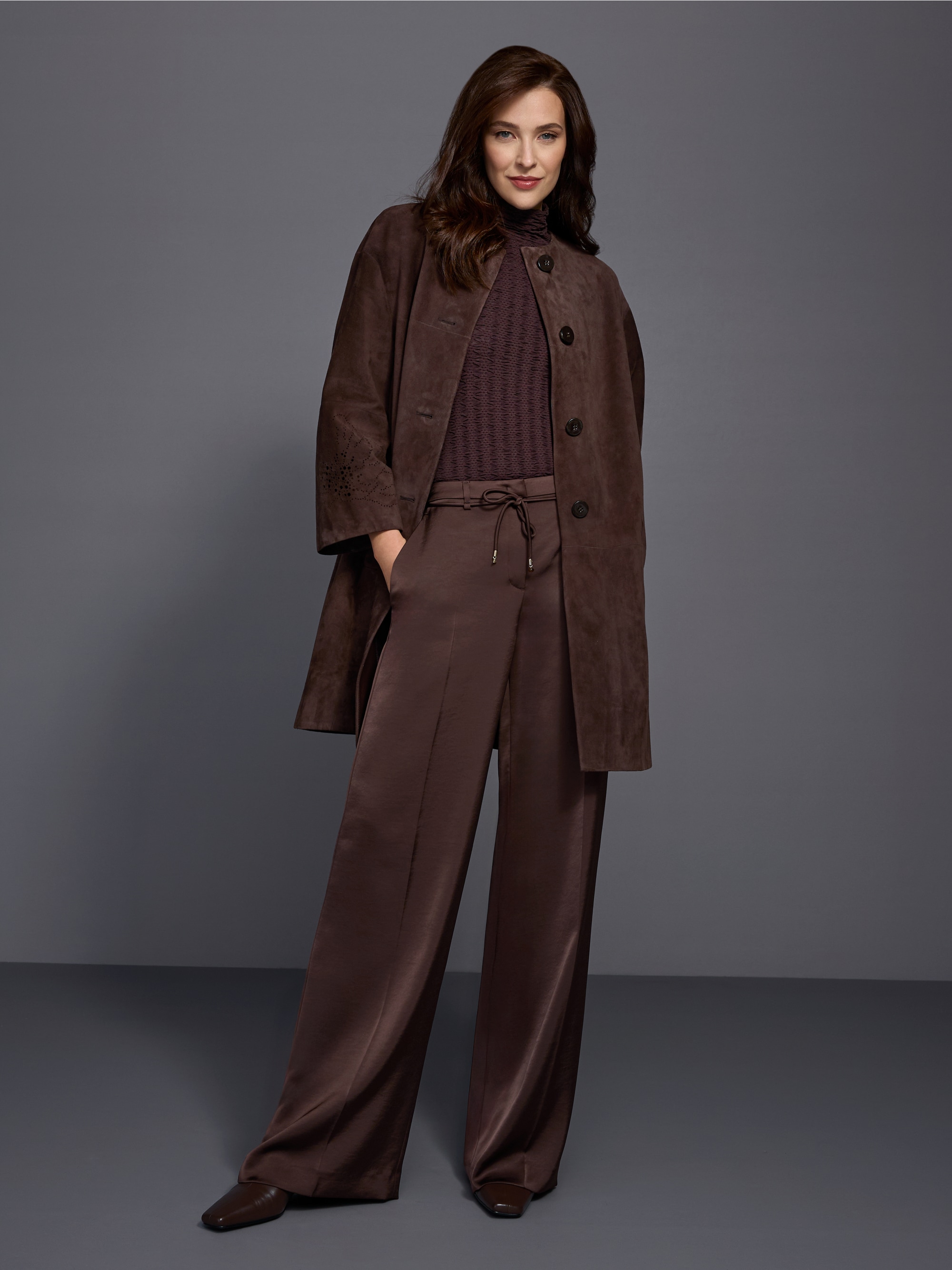 Suede coat
