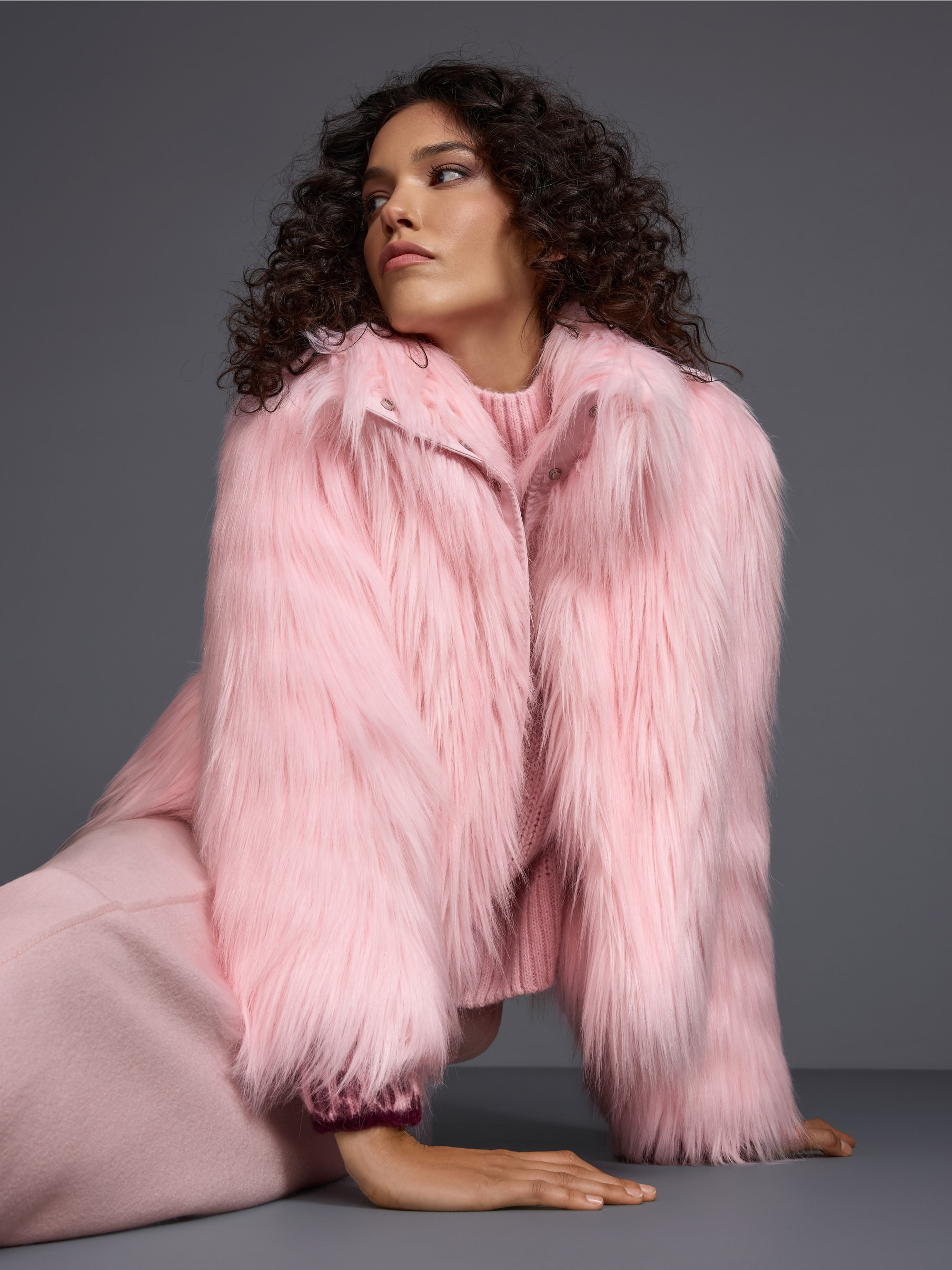 Veste tendance moelleuse en polaire