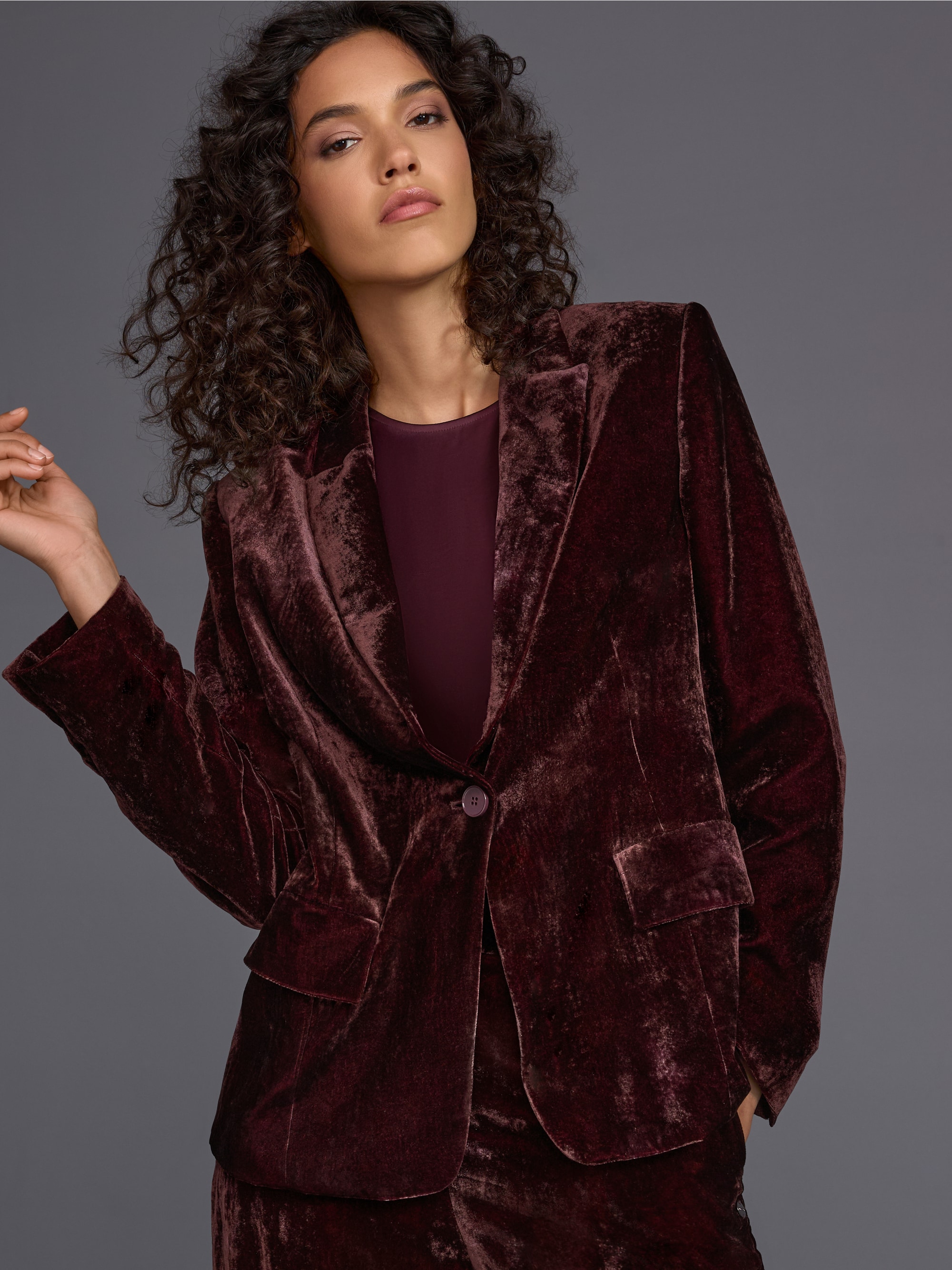 Blazer en velours 