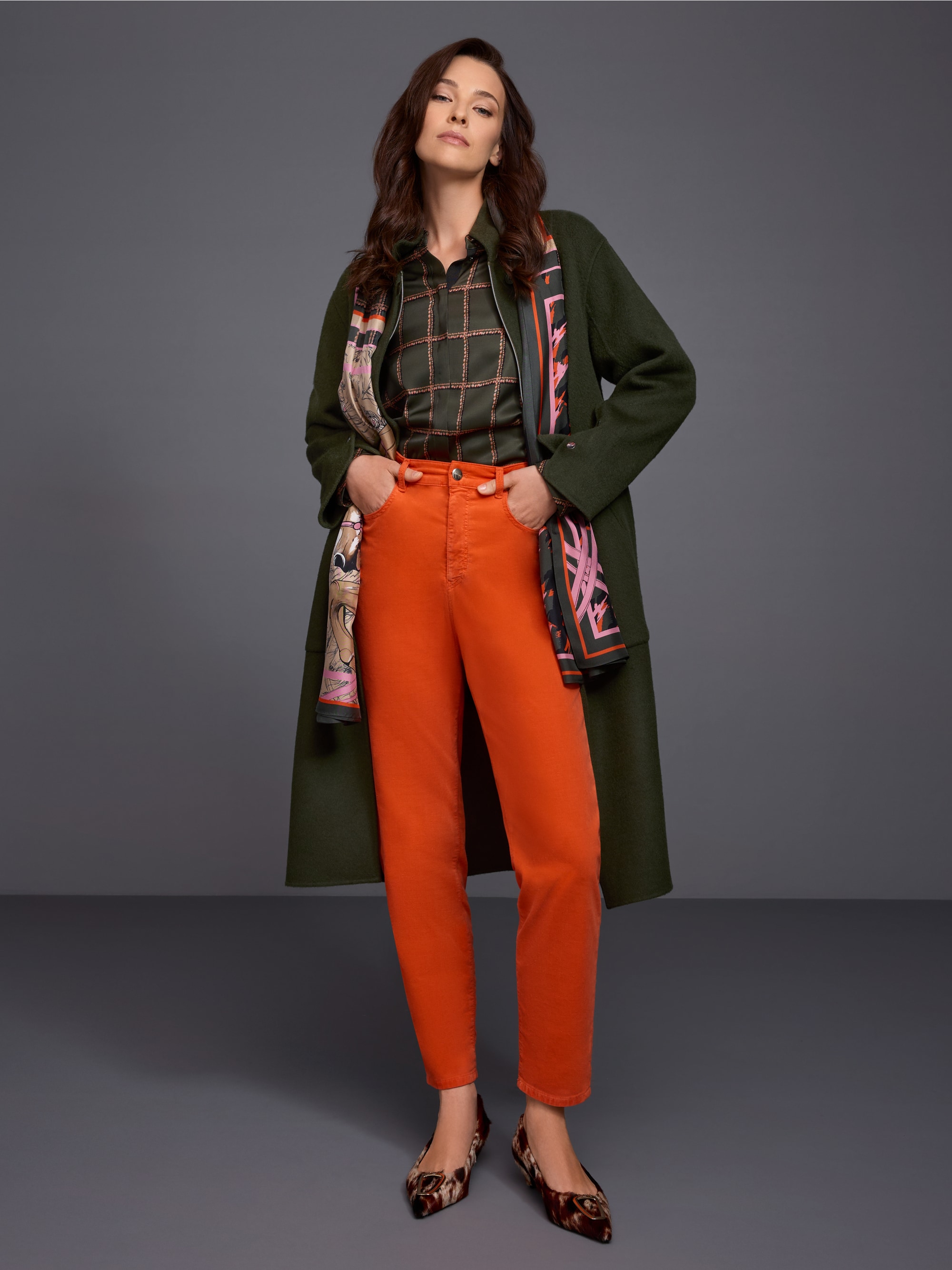 Printed viscose blouse