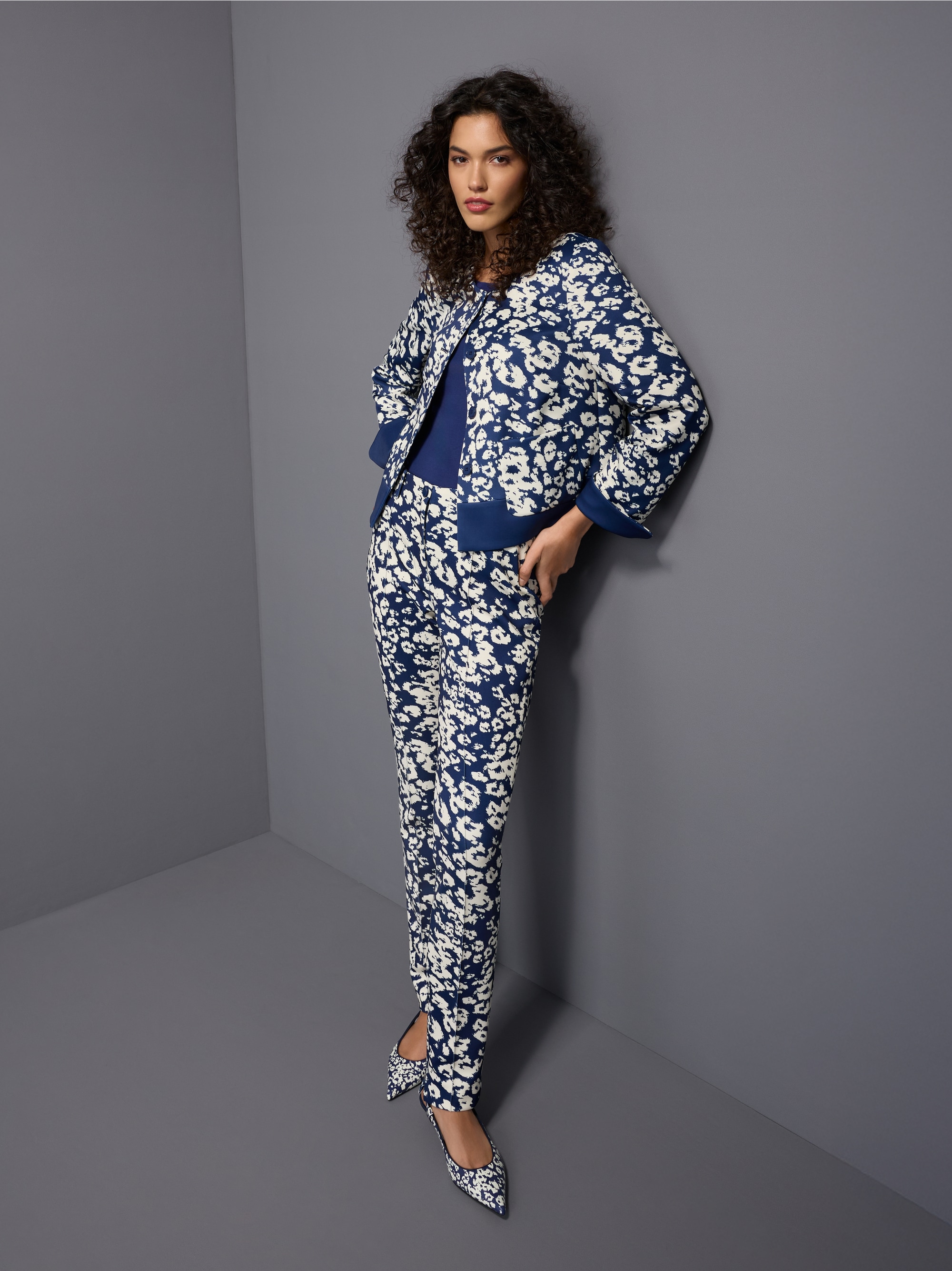 Pantalon en tissu SYDNEY à imprimé