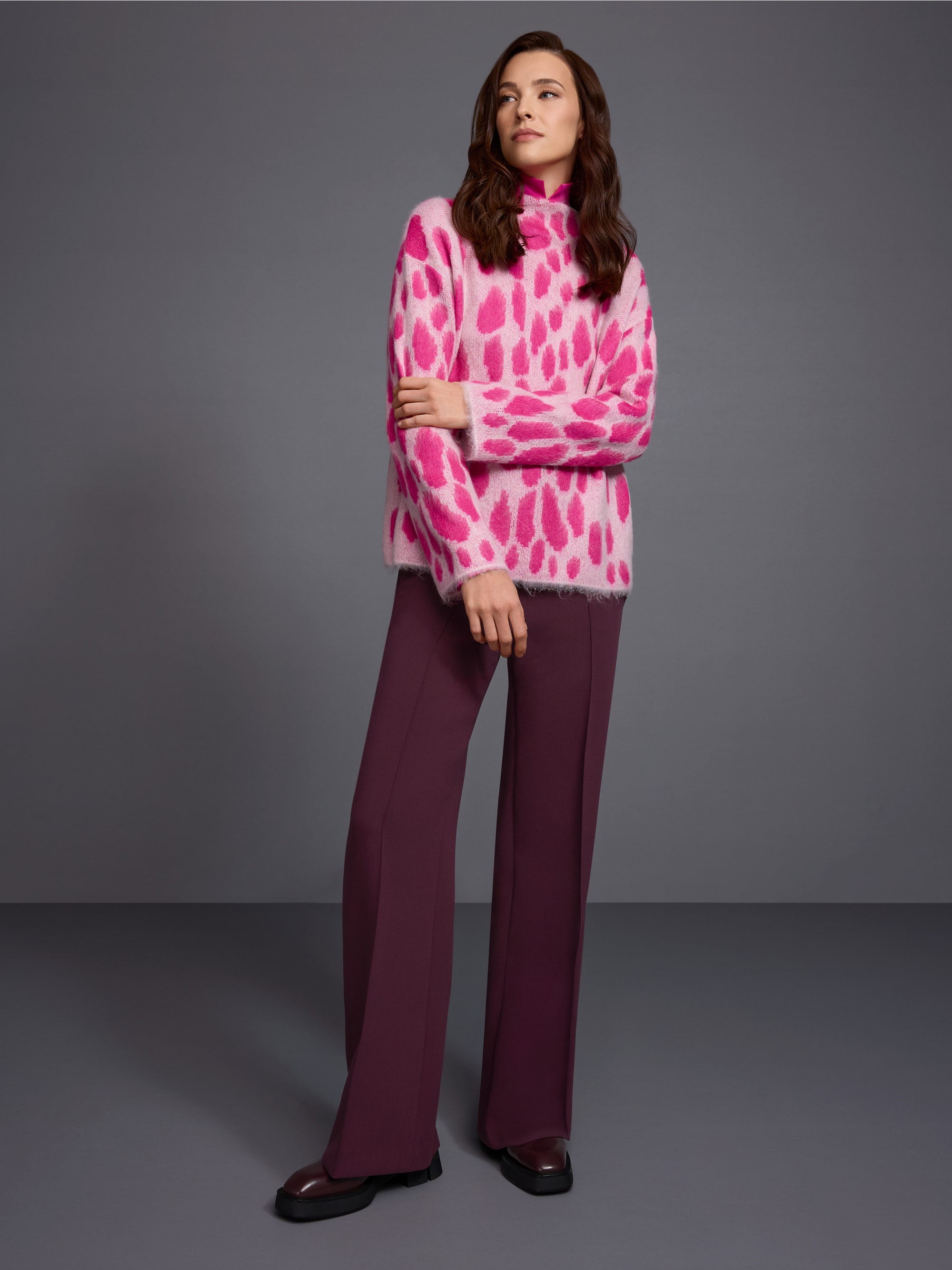 WARRI wide-cut trousers with pleats