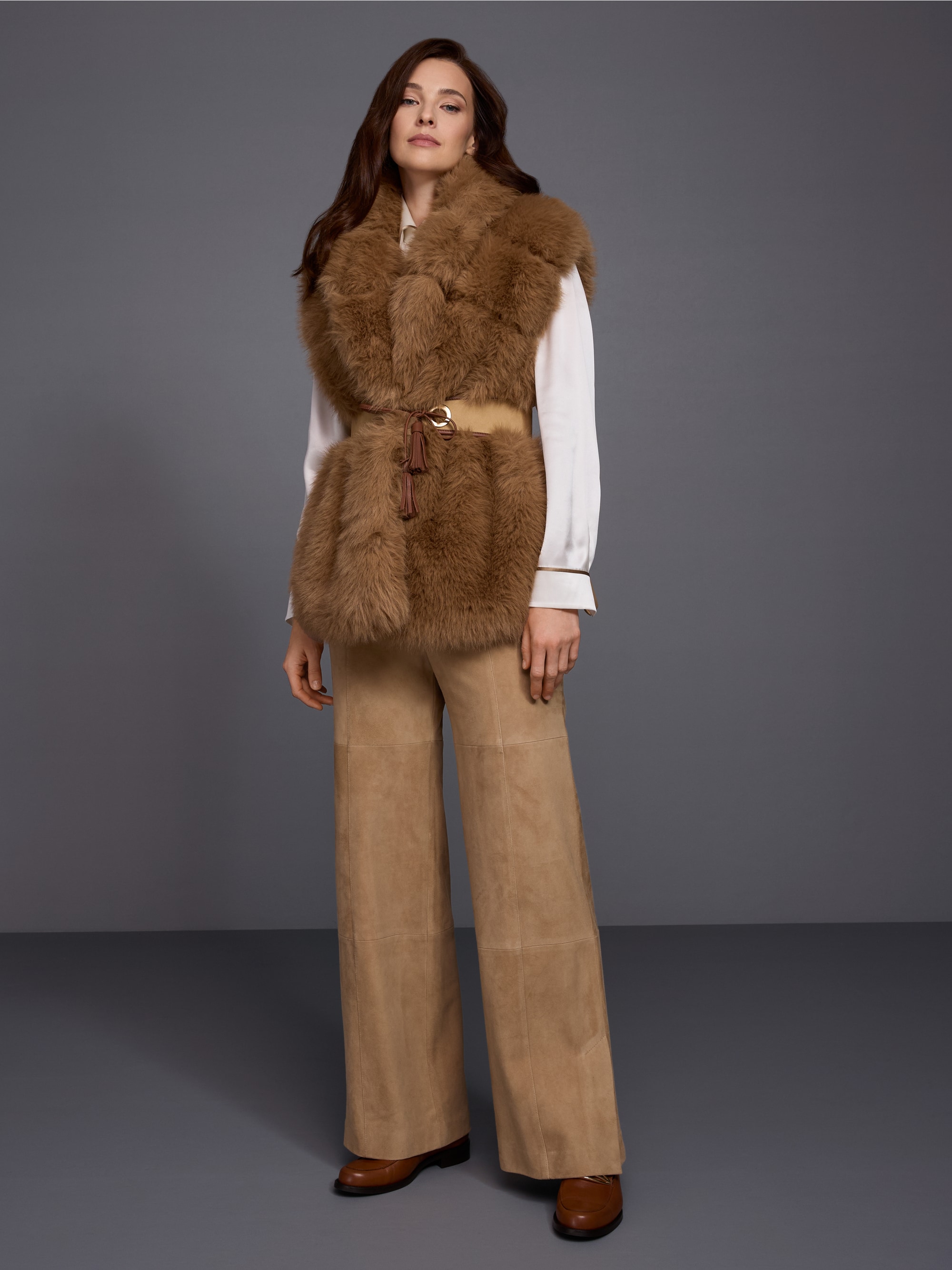 WARRI suede trousers