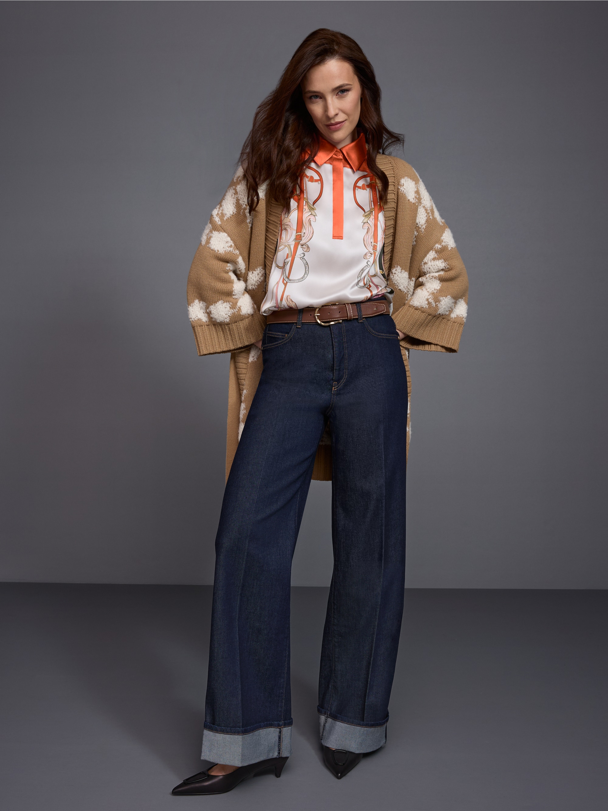 WARRI jeans with contrast stitching