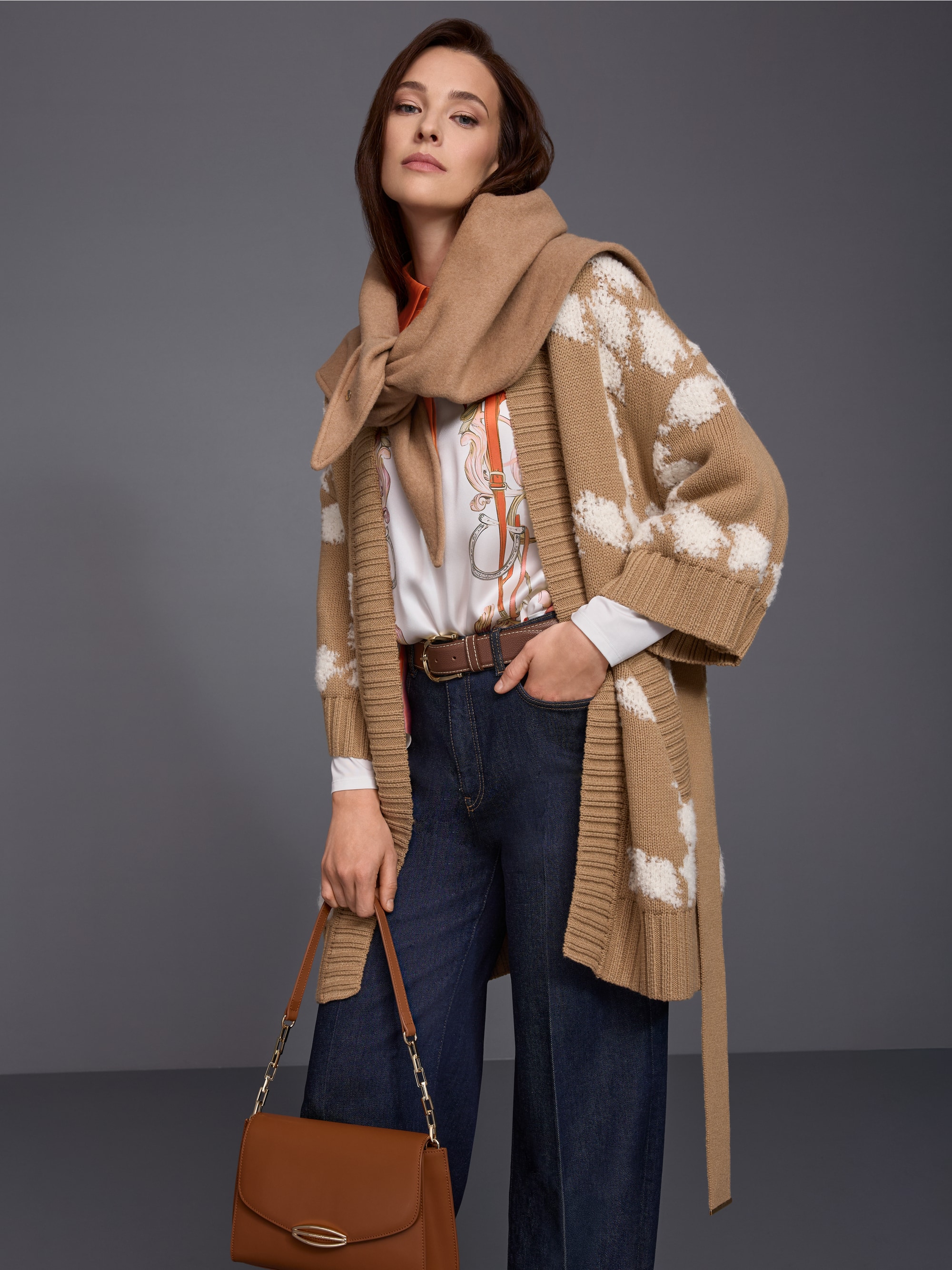 Unique wool-blend scarf